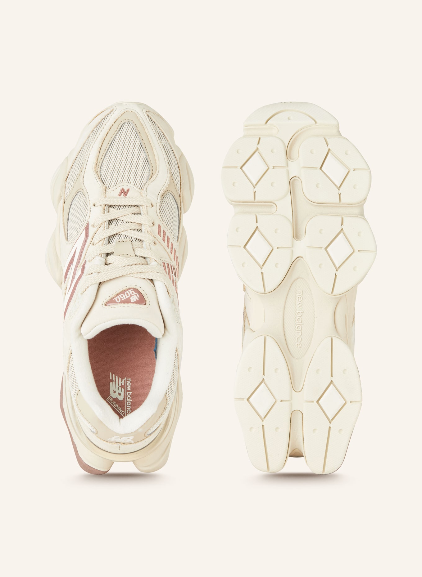new balance Sneakers 9060: CREAM / DUSKY PINK