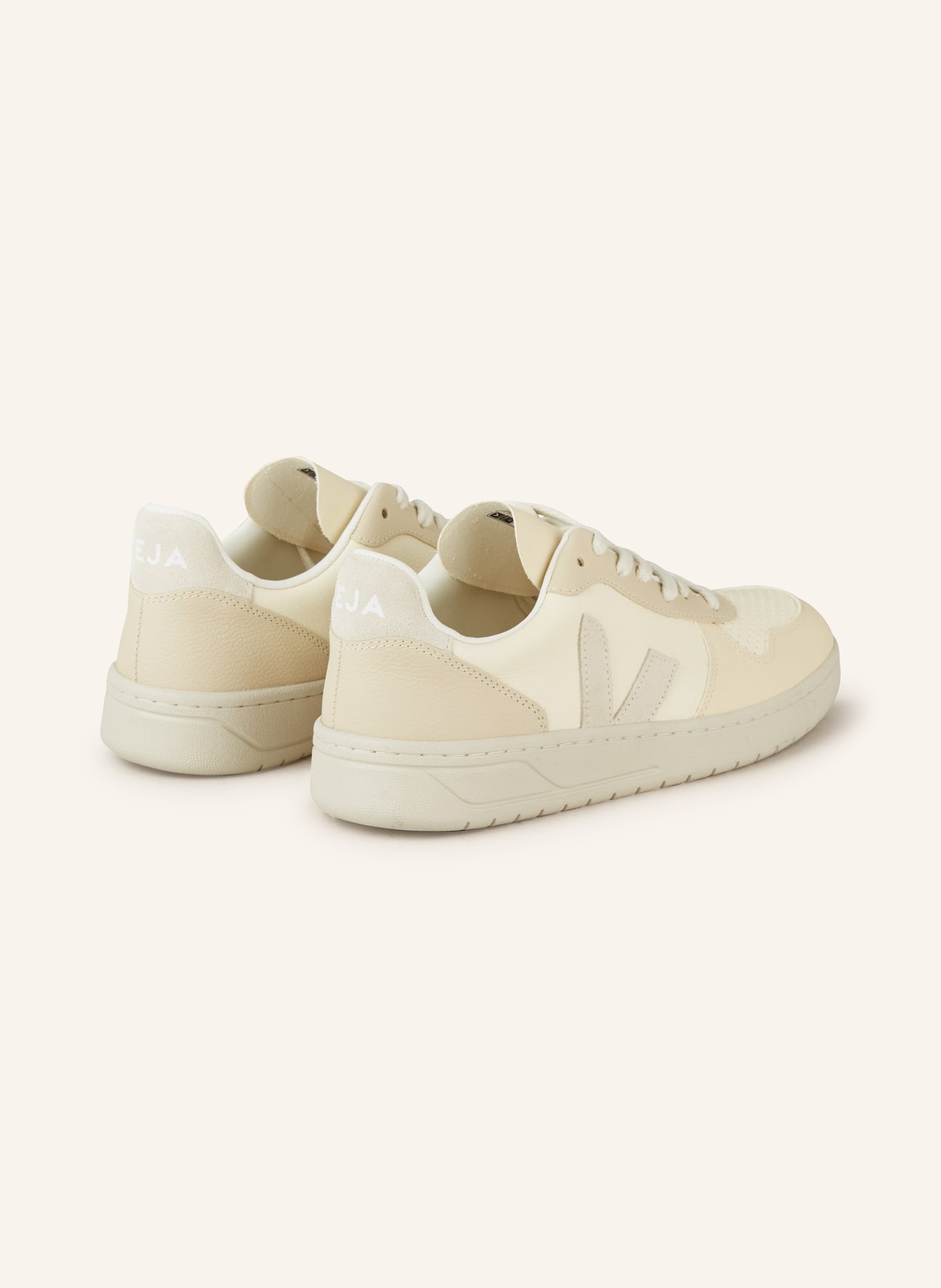 VEJA Sneakers V-10, Color: ECRU/ CREAM (Image 2)