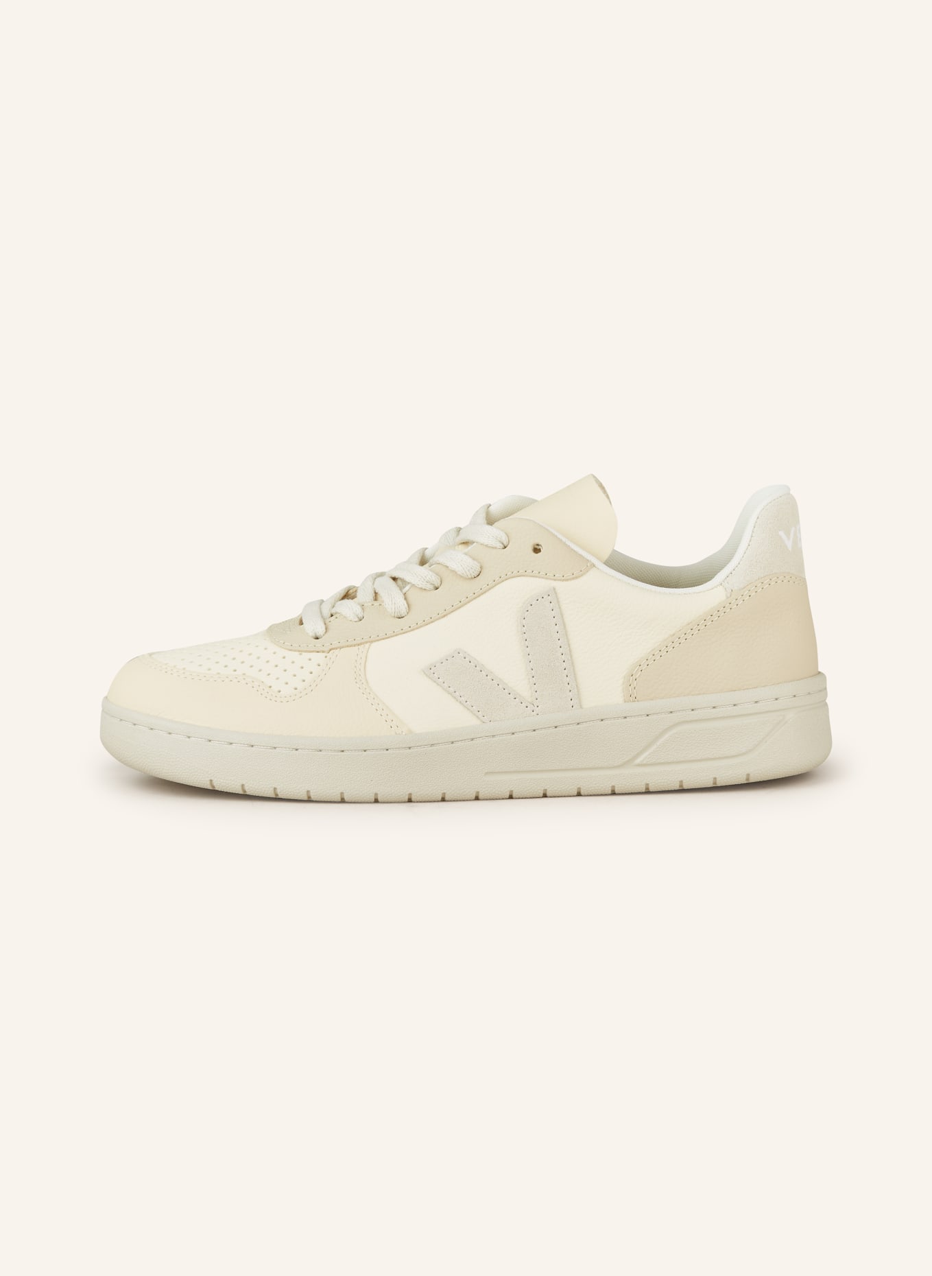 VEJA Sneakers V-10, Color: ECRU/ CREAM (Image 4)