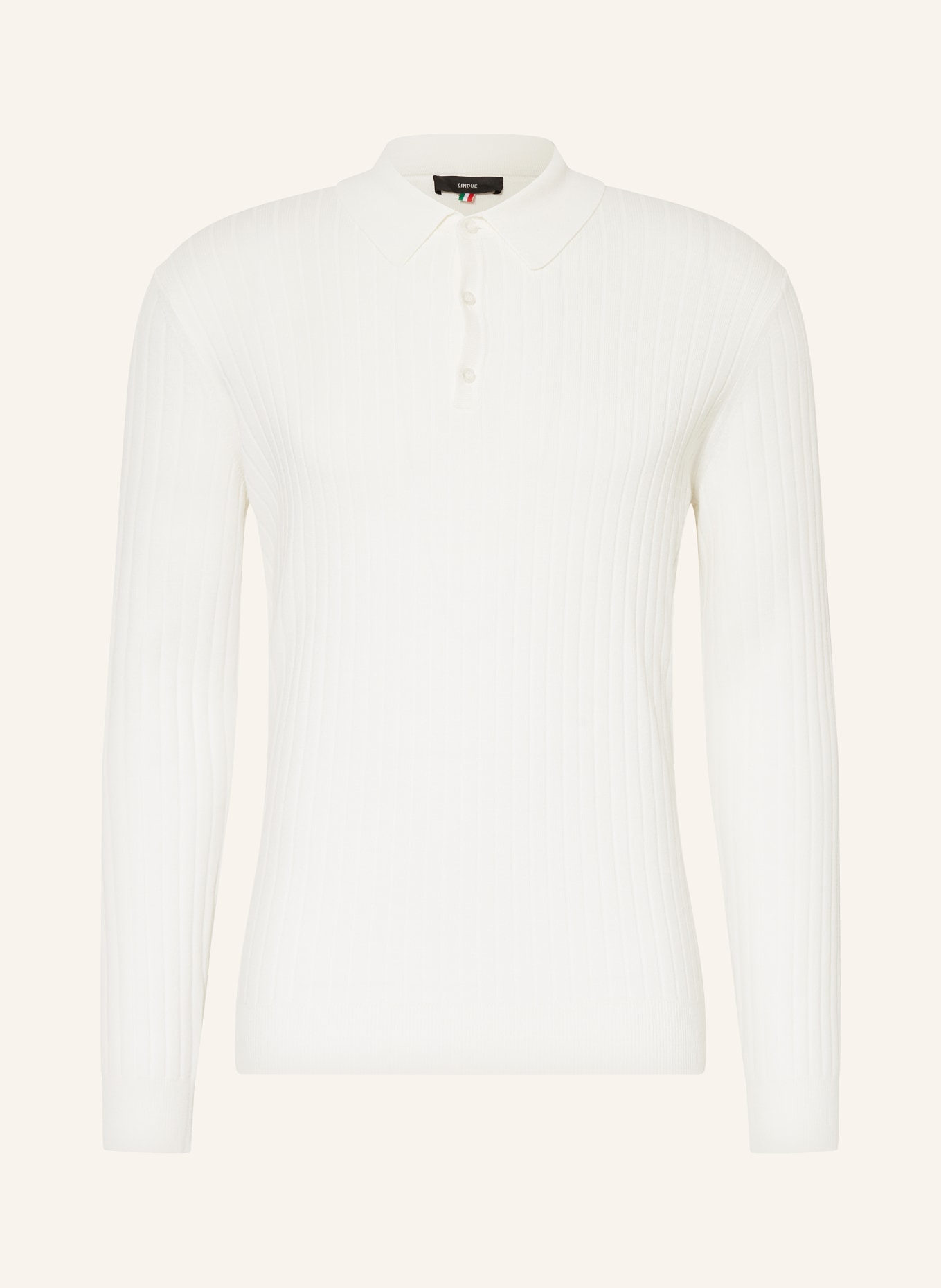 CINQUE Strick-Poloshirt CINUPE, Farbe: CREME (Bild 1)