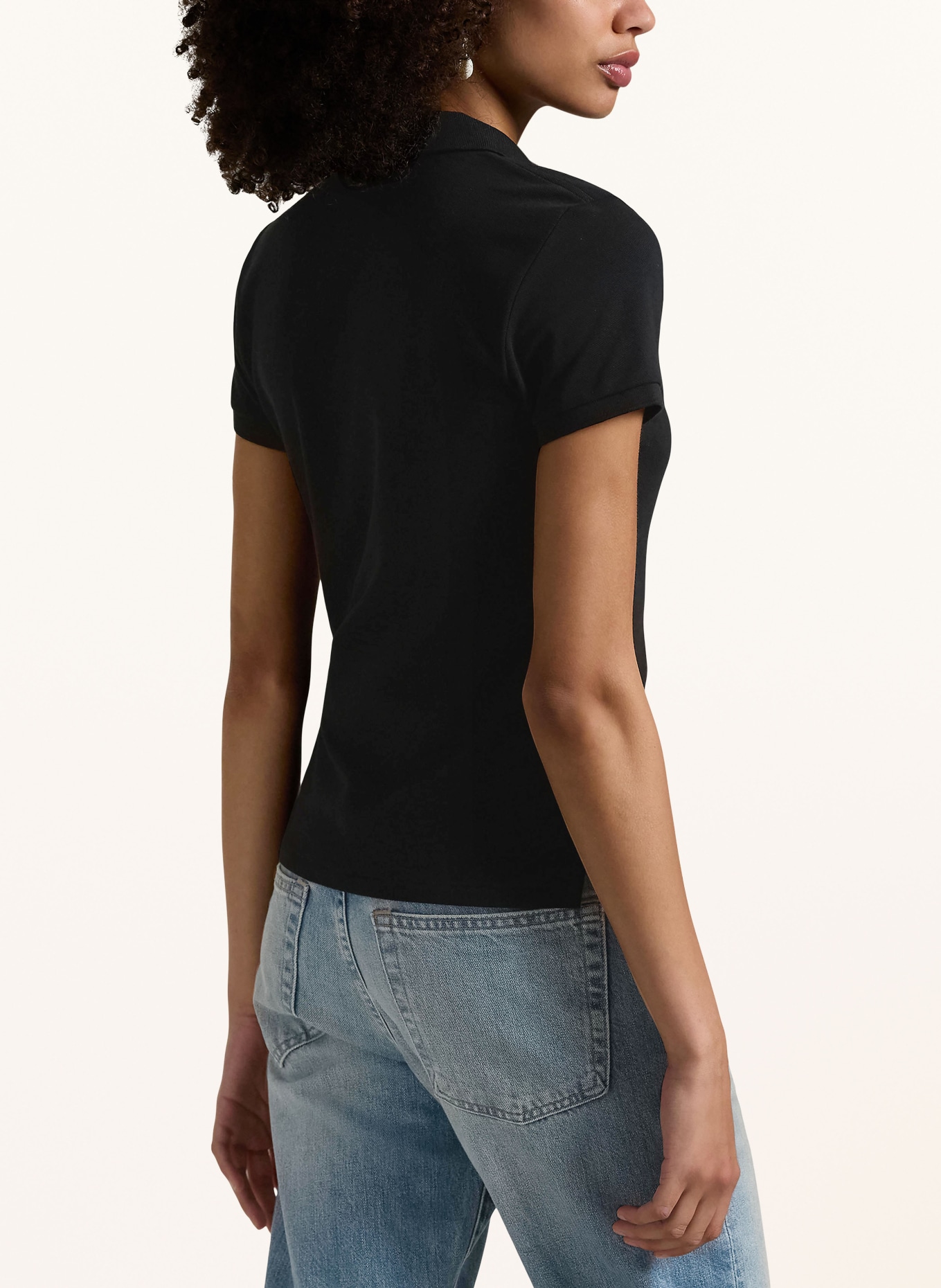 POLO RALPH LAUREN Piqué polo shirt: BLACK