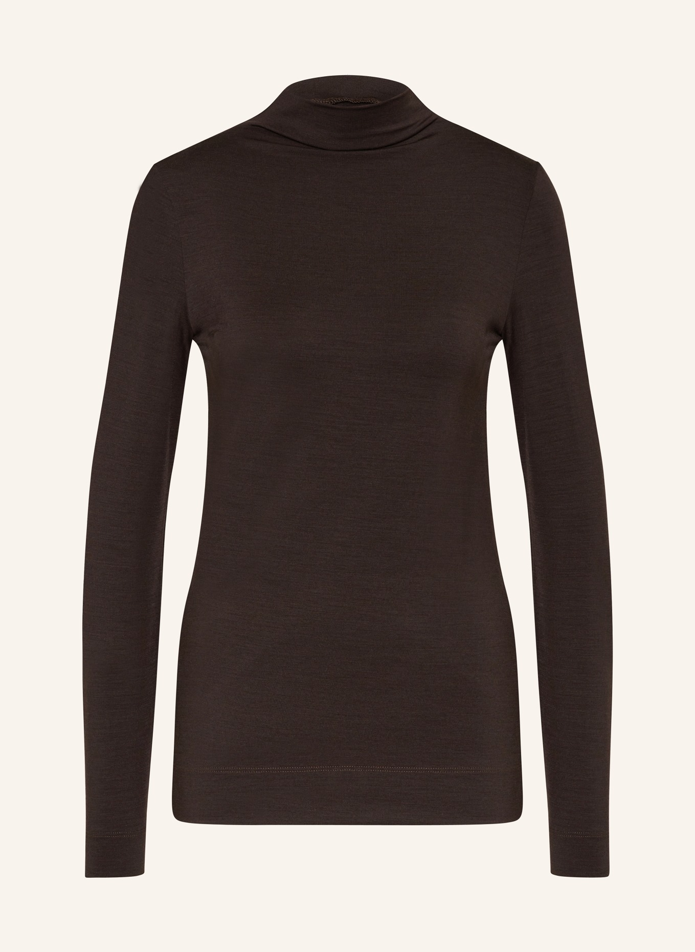 JEANNE BARET Long sleeve shirt NAVARINO: DARK BROWN