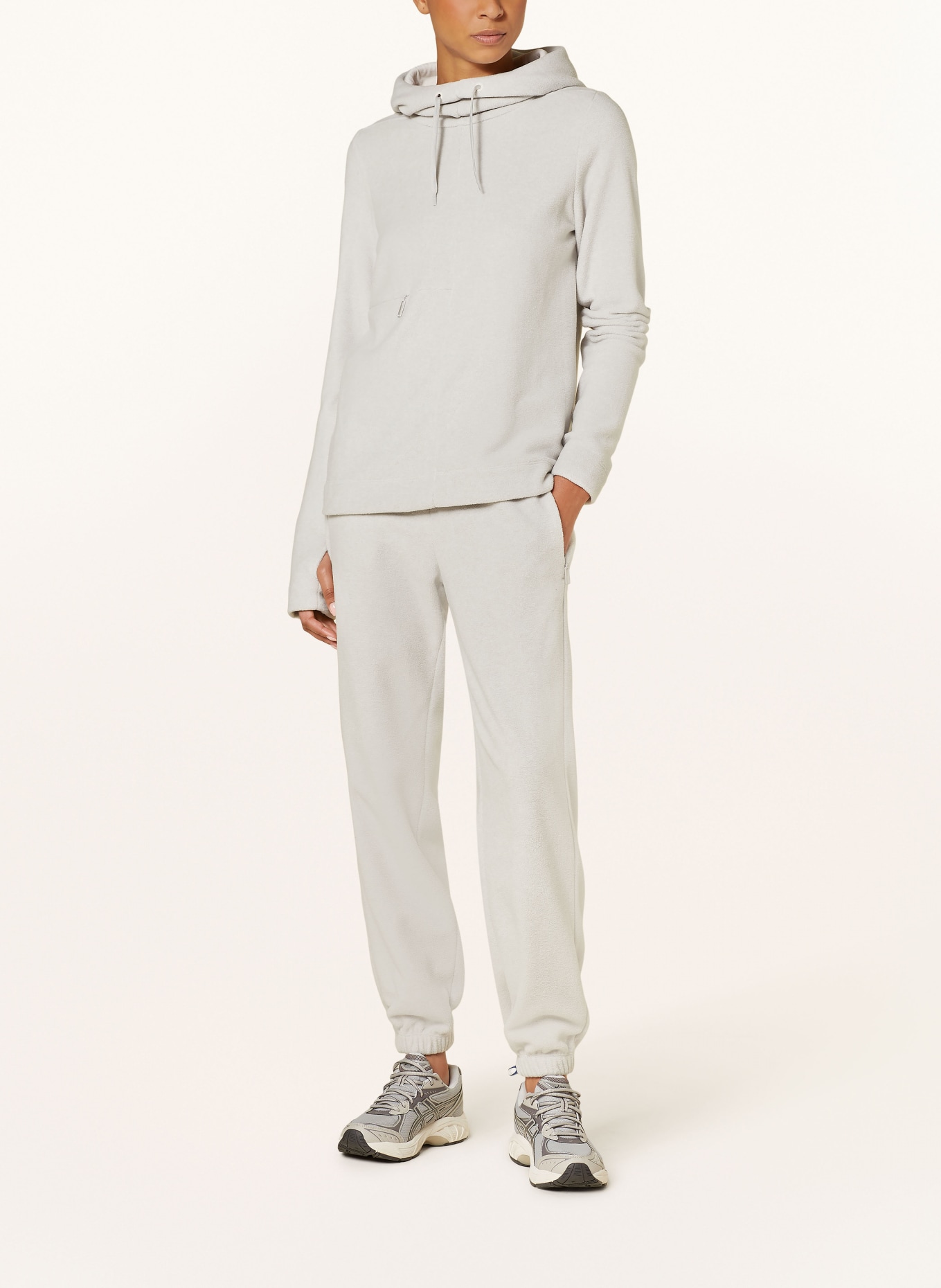 JEANNE BARET Terry trousers ROCHEFORT in jogger style, Color: LIGHT GRAY (Image 2)