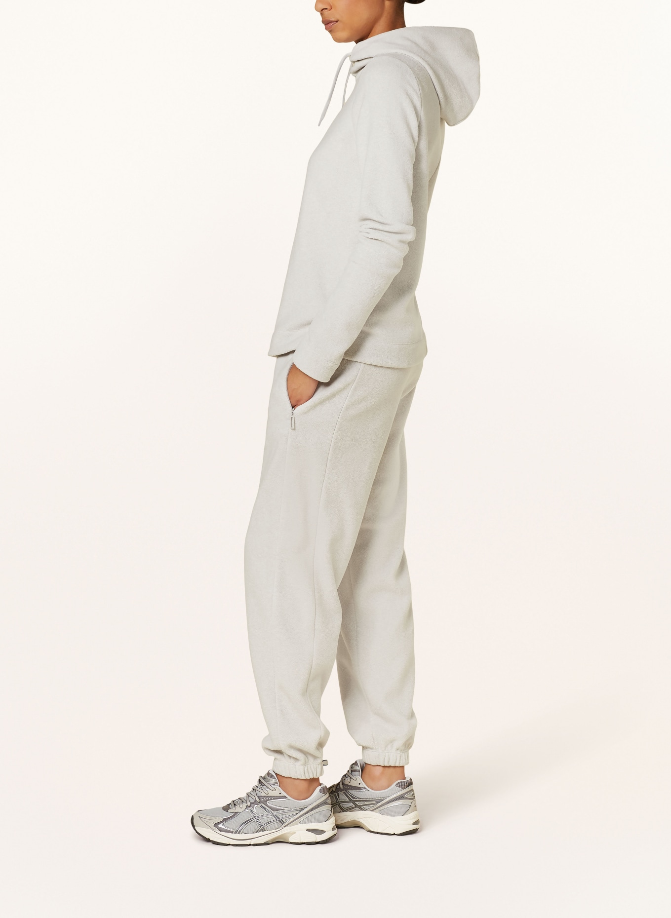 JEANNE BARET Terry trousers ROCHEFORT in jogger style, Color: LIGHT GRAY (Image 4)