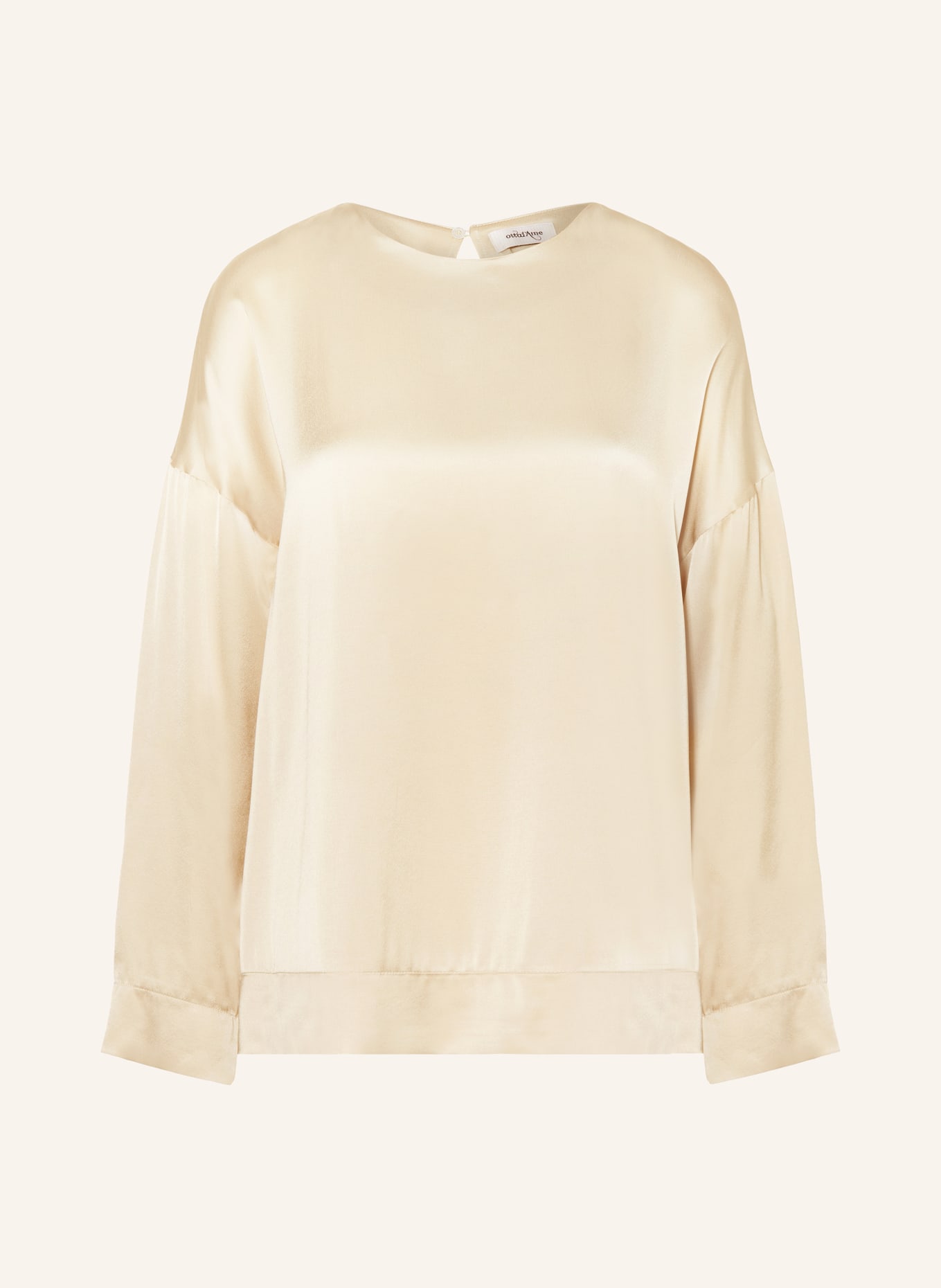 ottod'ame Shirt blouse in satin, Color: ECRU (Image 1)