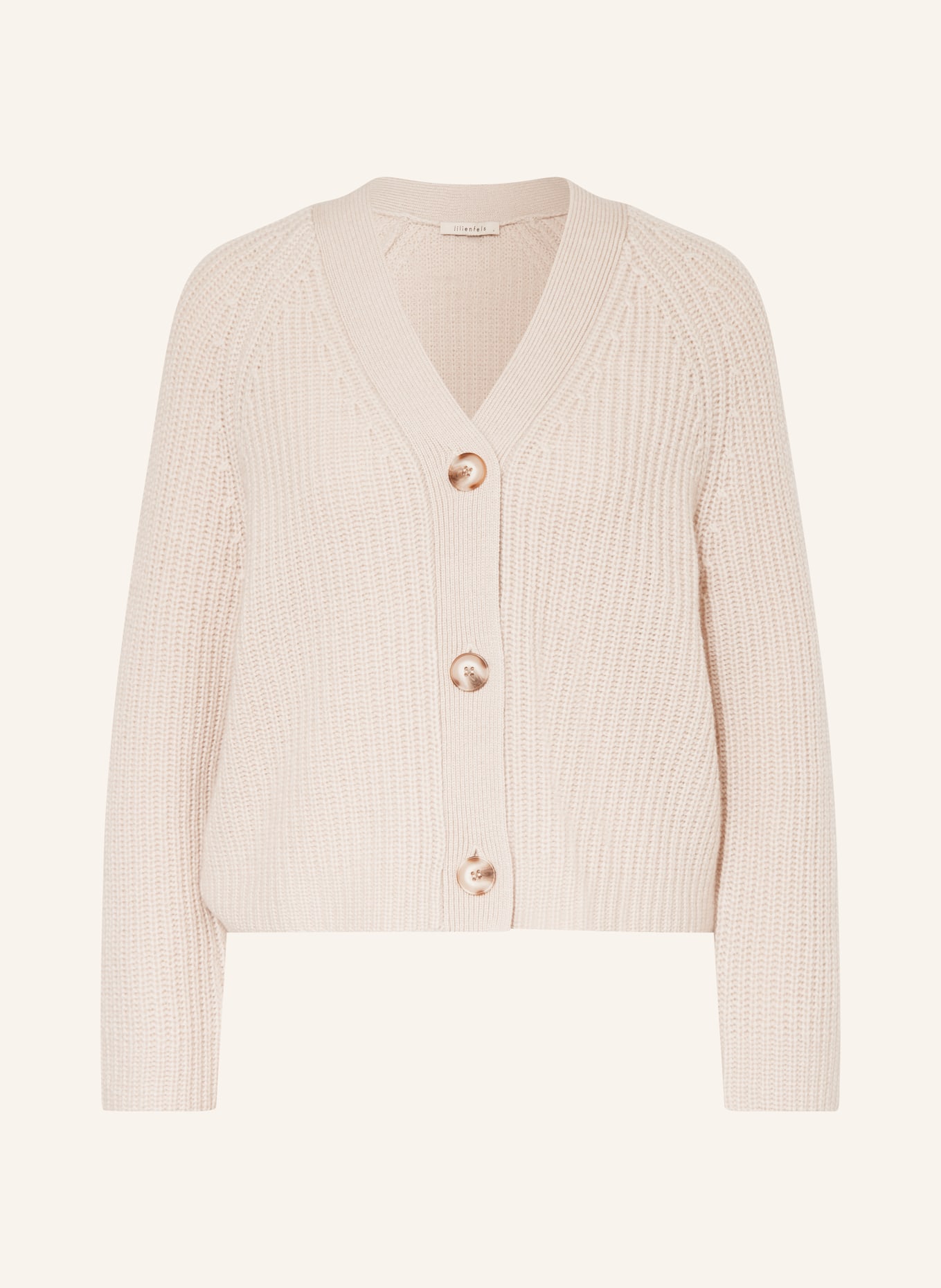 lilienfels Strickjacke mit Cashmere: BEIGE
