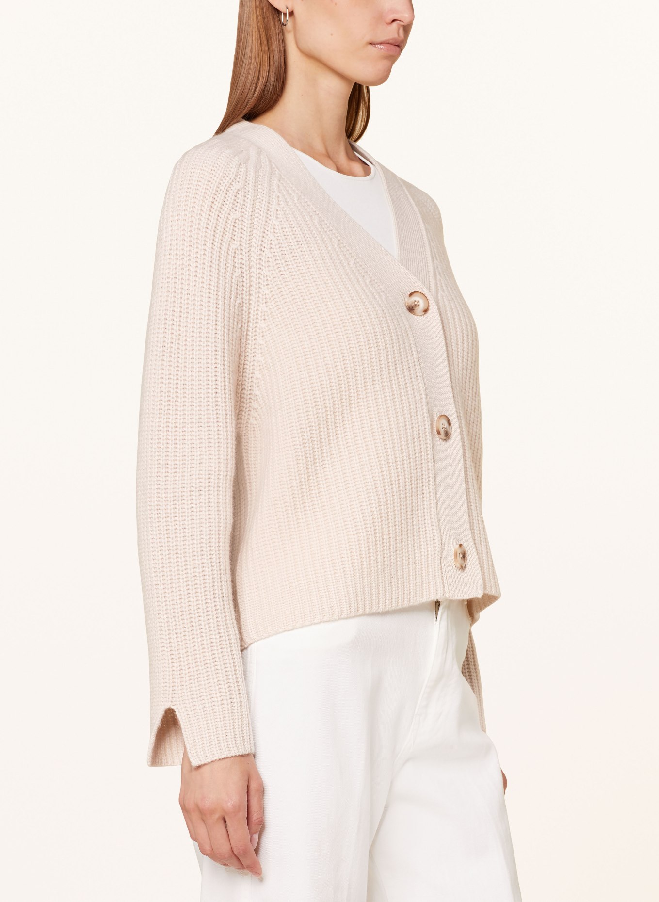 lilienfels Strickjacke mit Cashmere: BEIGE