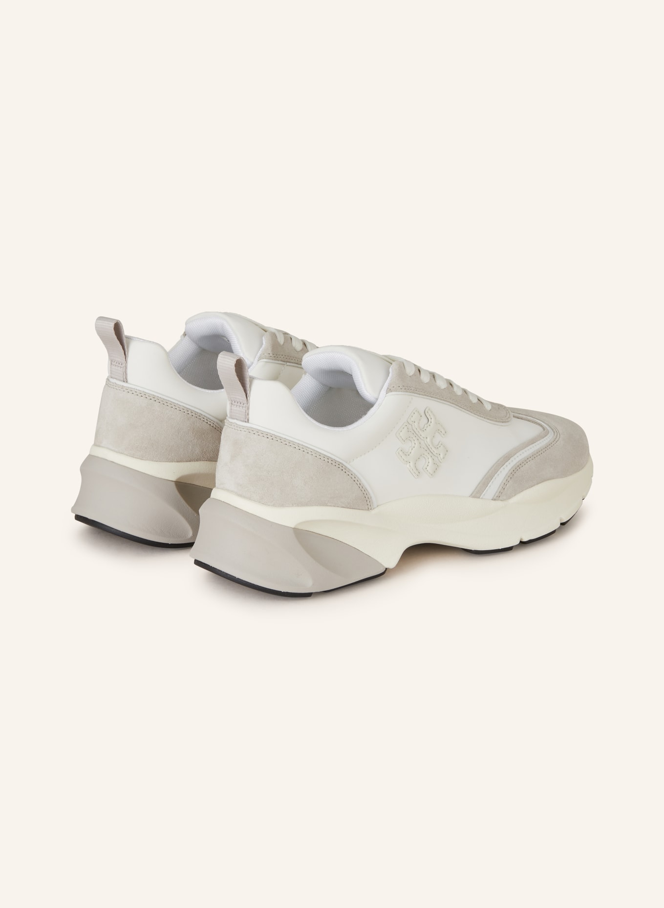 TORY BURCH Sneaker GOOD LUCK, Farbe: WEISS/ HELLGRAU/ CREME (Bild 2)