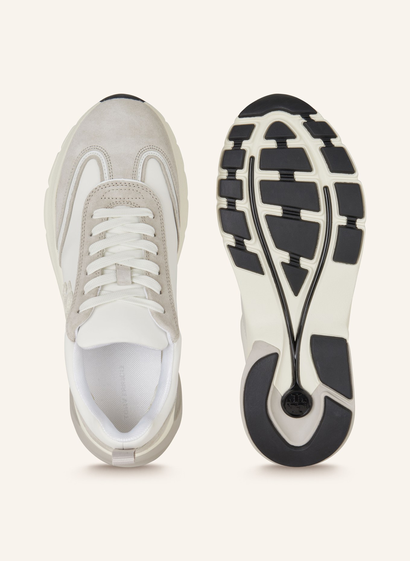 TORY BURCH Sneaker GOOD LUCK, Farbe: WEISS/ HELLGRAU/ CREME (Bild 5)