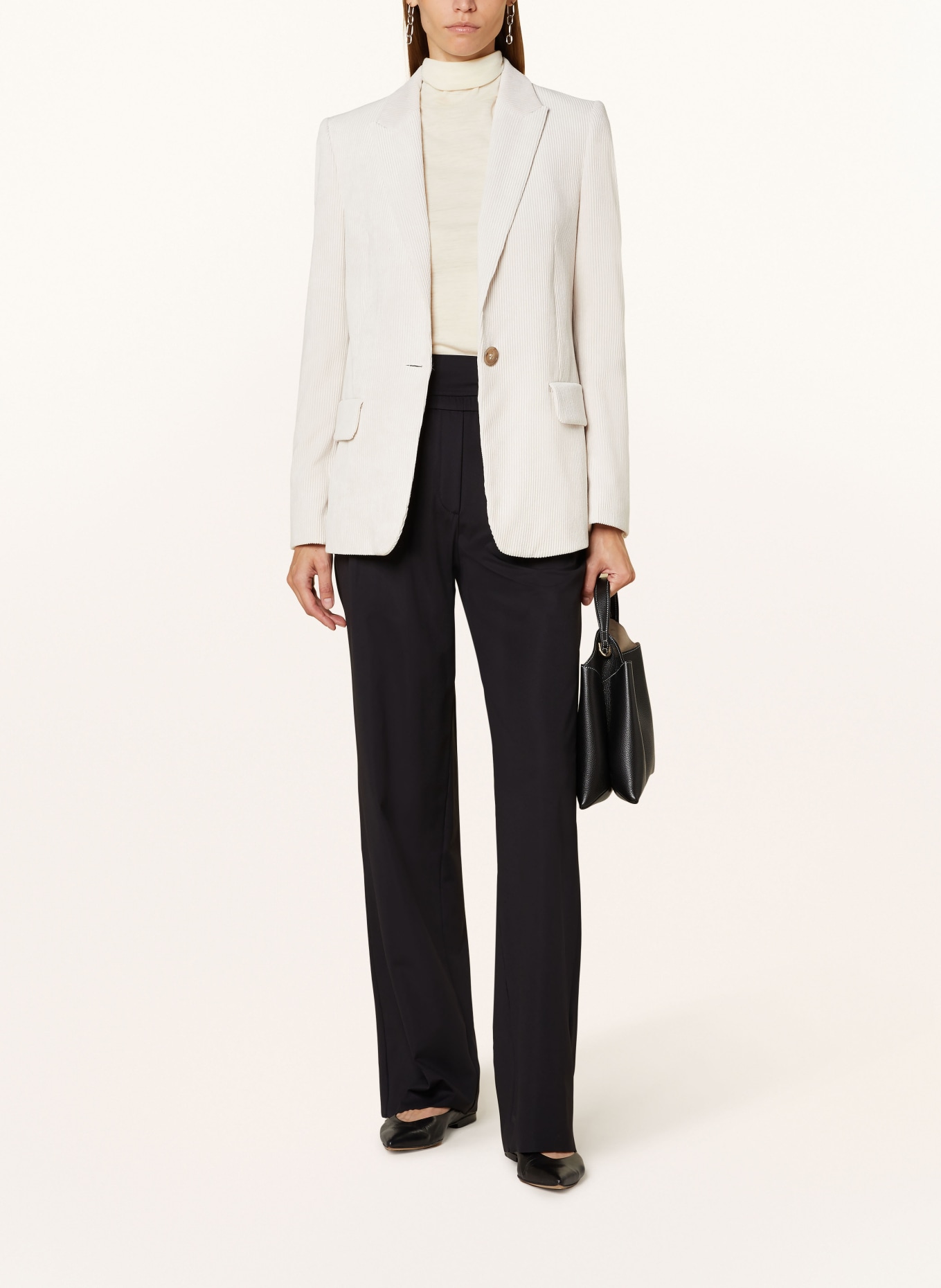 LUISA CERANO Corduroy blazer, Color: ECRU (Image 2)