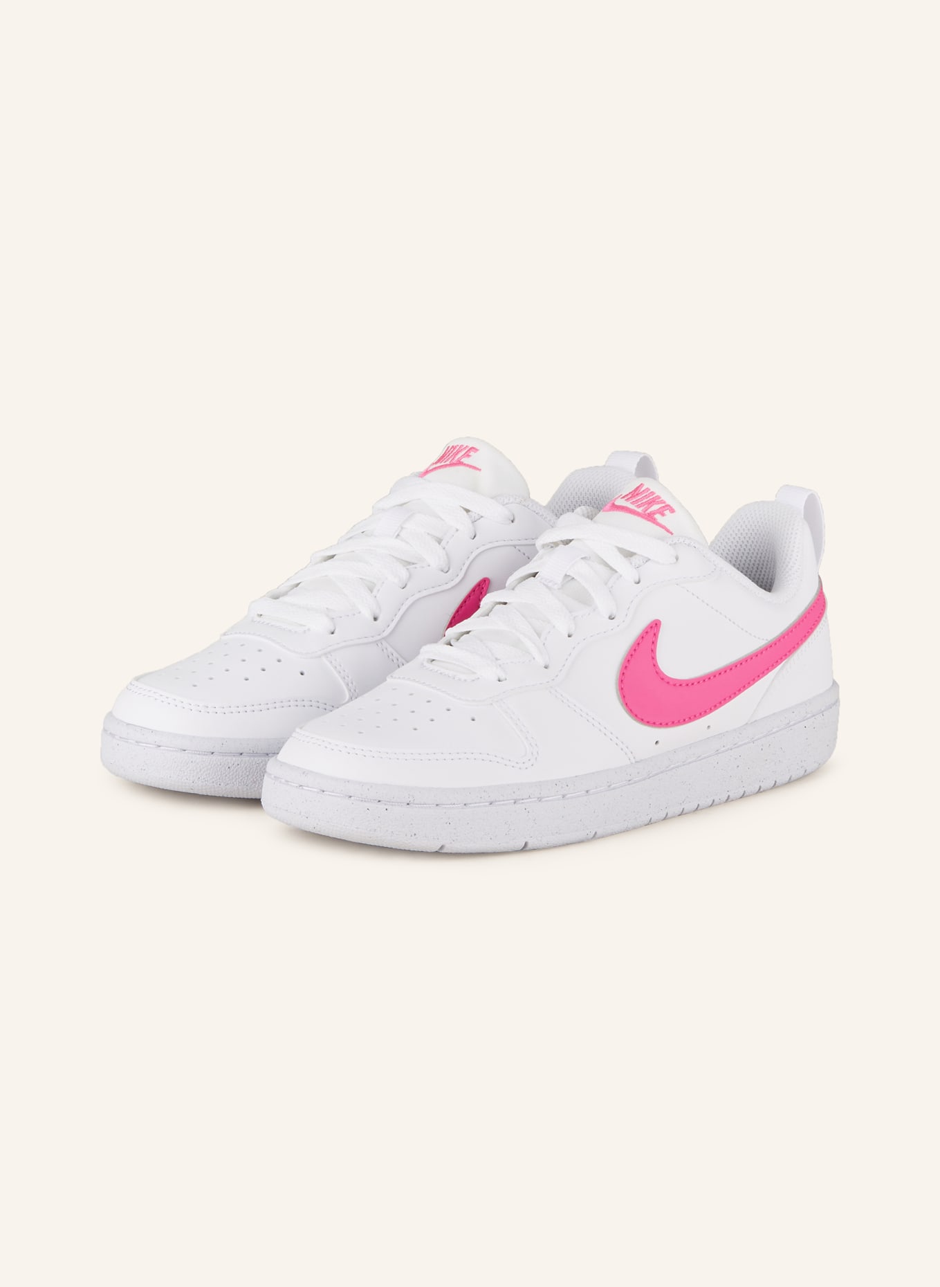 Nike Sneaker COURT BOROUGH LOW RECRAFT, Farbe: WEISS/ PINK (Bild 1)