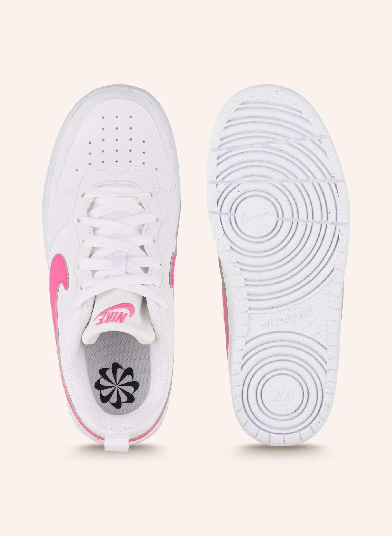 Nike Sneaker COURT BOROUGH LOW RECRAFT, Farbe: WEISS/ PINK (Bild 5)