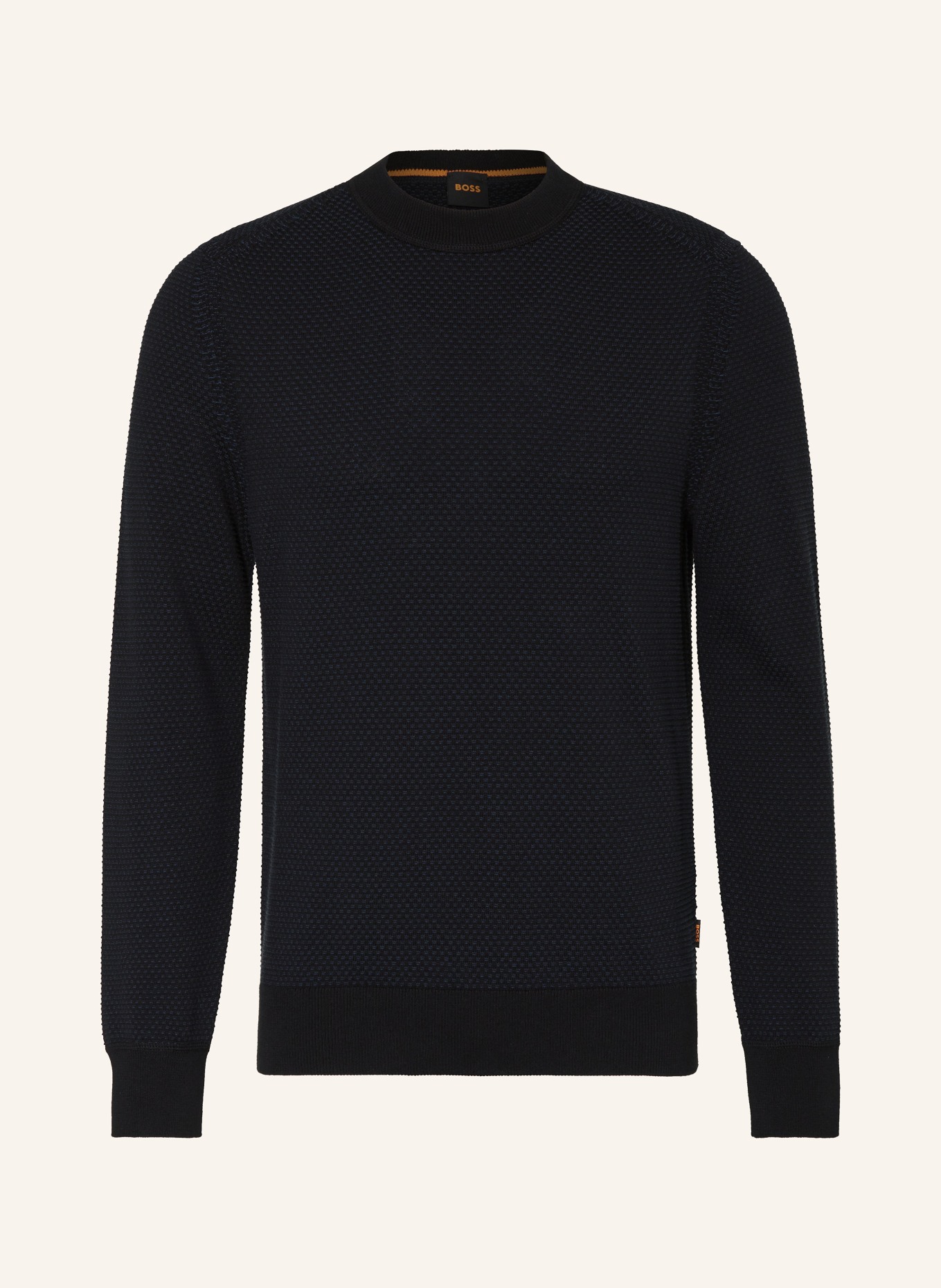 BOSS Sweter KAPOKSI: CZARNY