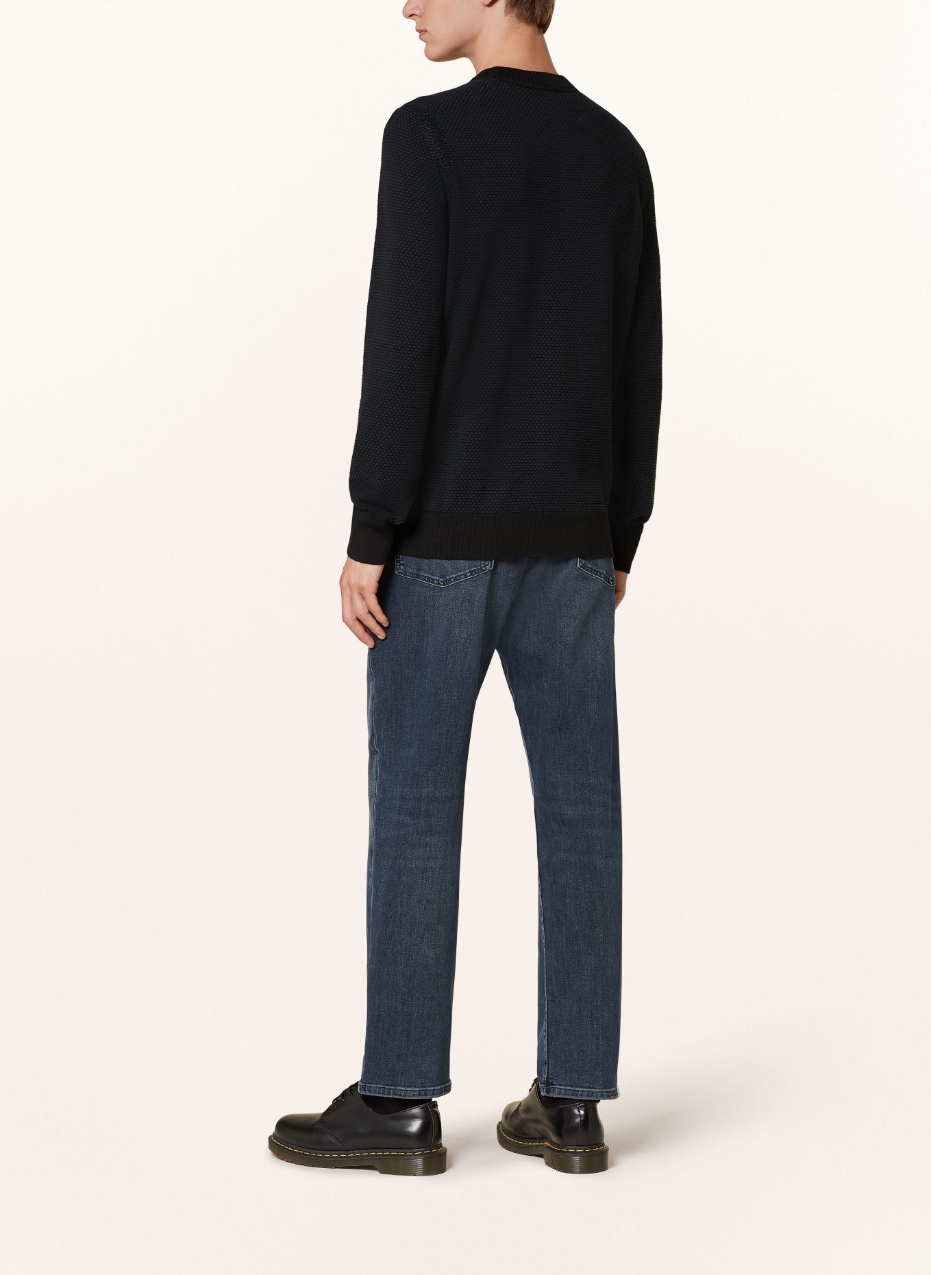BOSS Sweter KAPOKSI: CZARNY