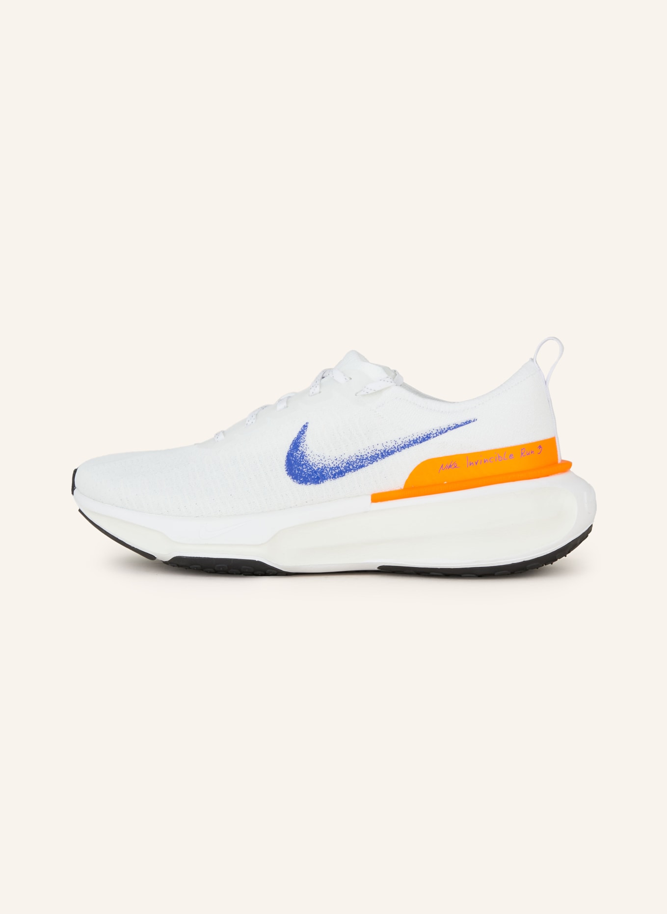 Nike Running shoes INVINCIBLE RUN 3, Color: WHITE/ BLUE/ NEON ORANGE (Image 4)