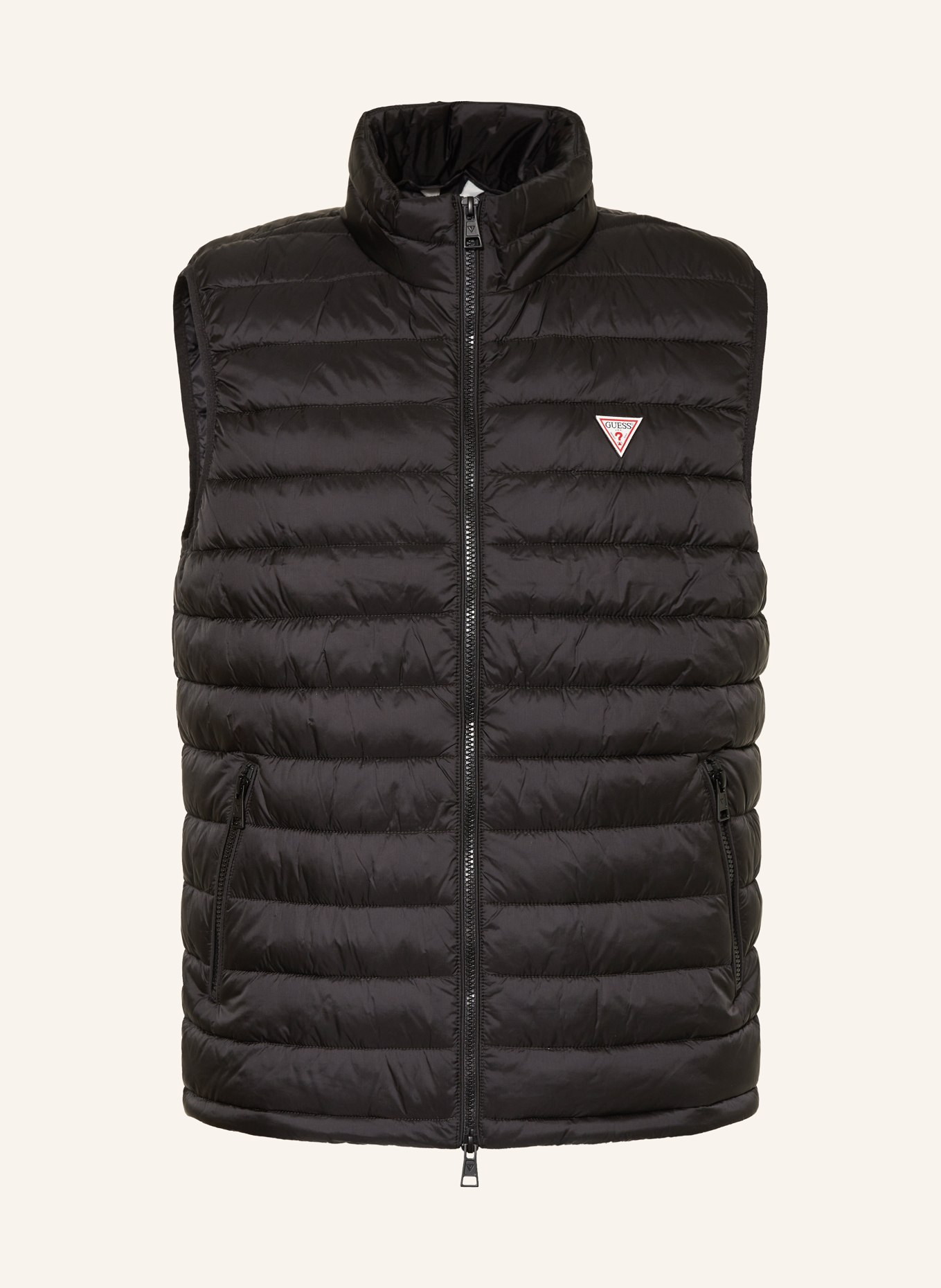 GUESS JEANS Quilted vest in black