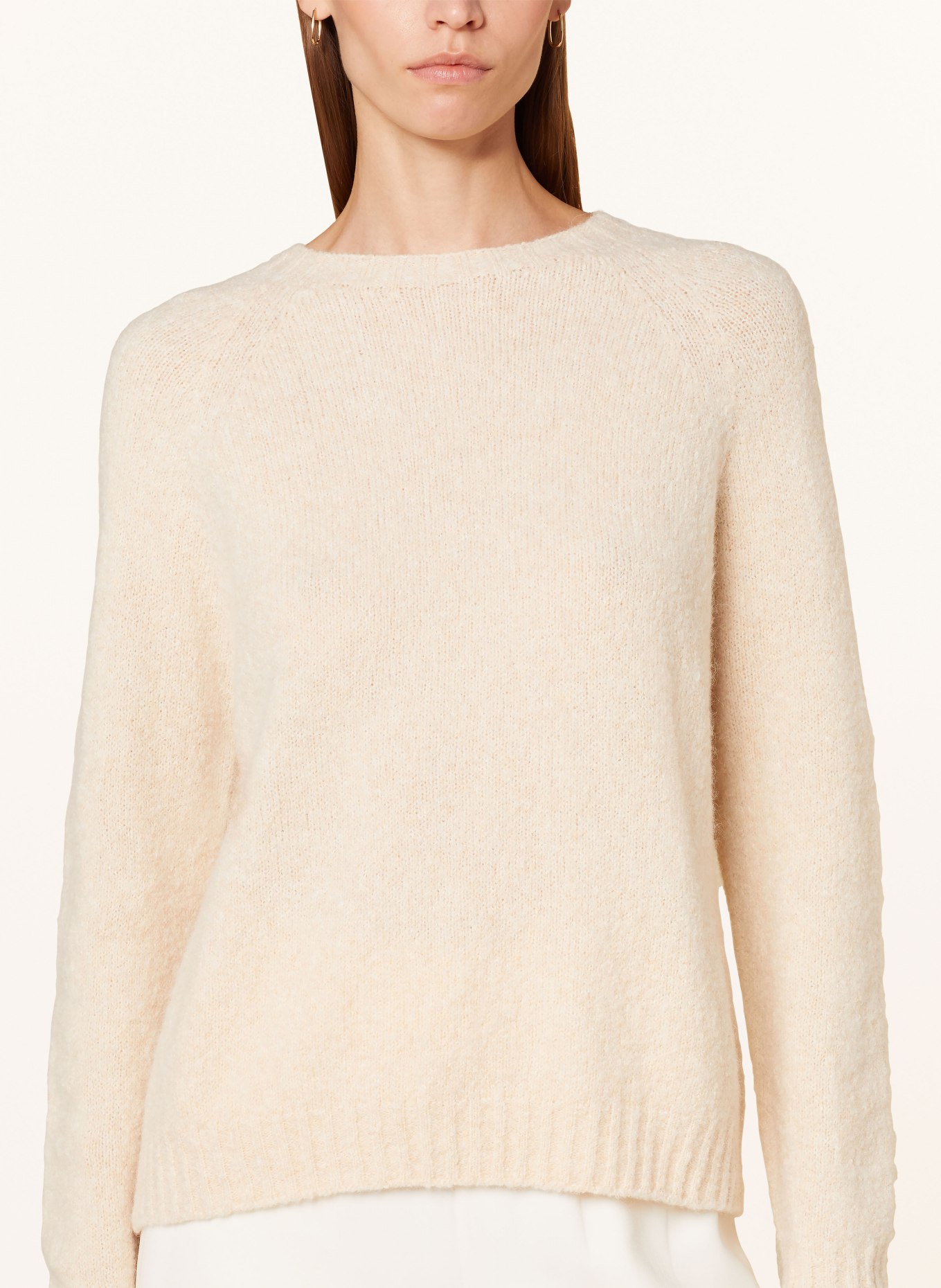 WEEKEND Max Mara Sweater GHIACCI with alpaca in ecru