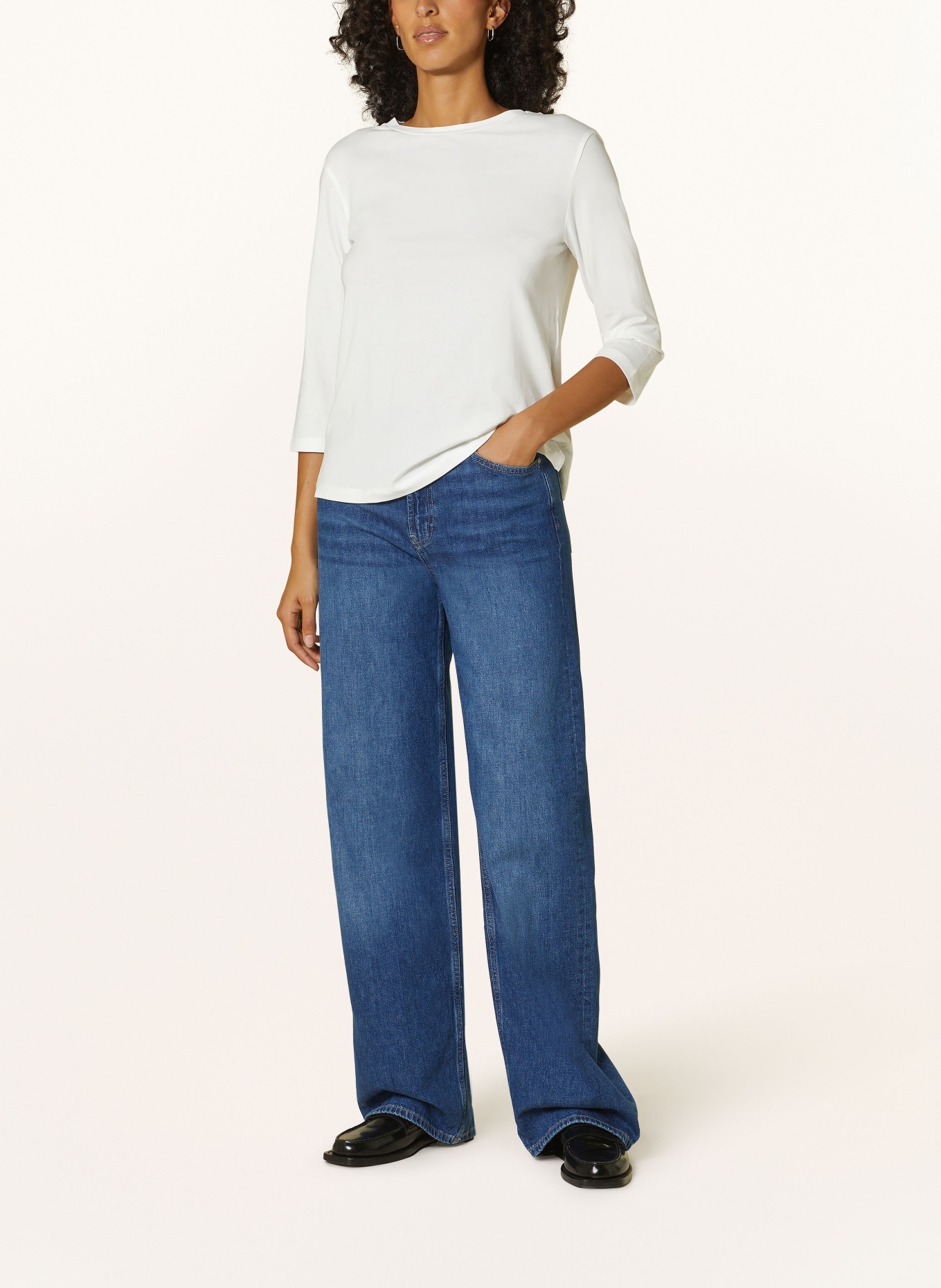 WEEKEND Max Mara Shirt MULTIA mit 3/4-Arm, Farbe: WEISS (Bild 2)