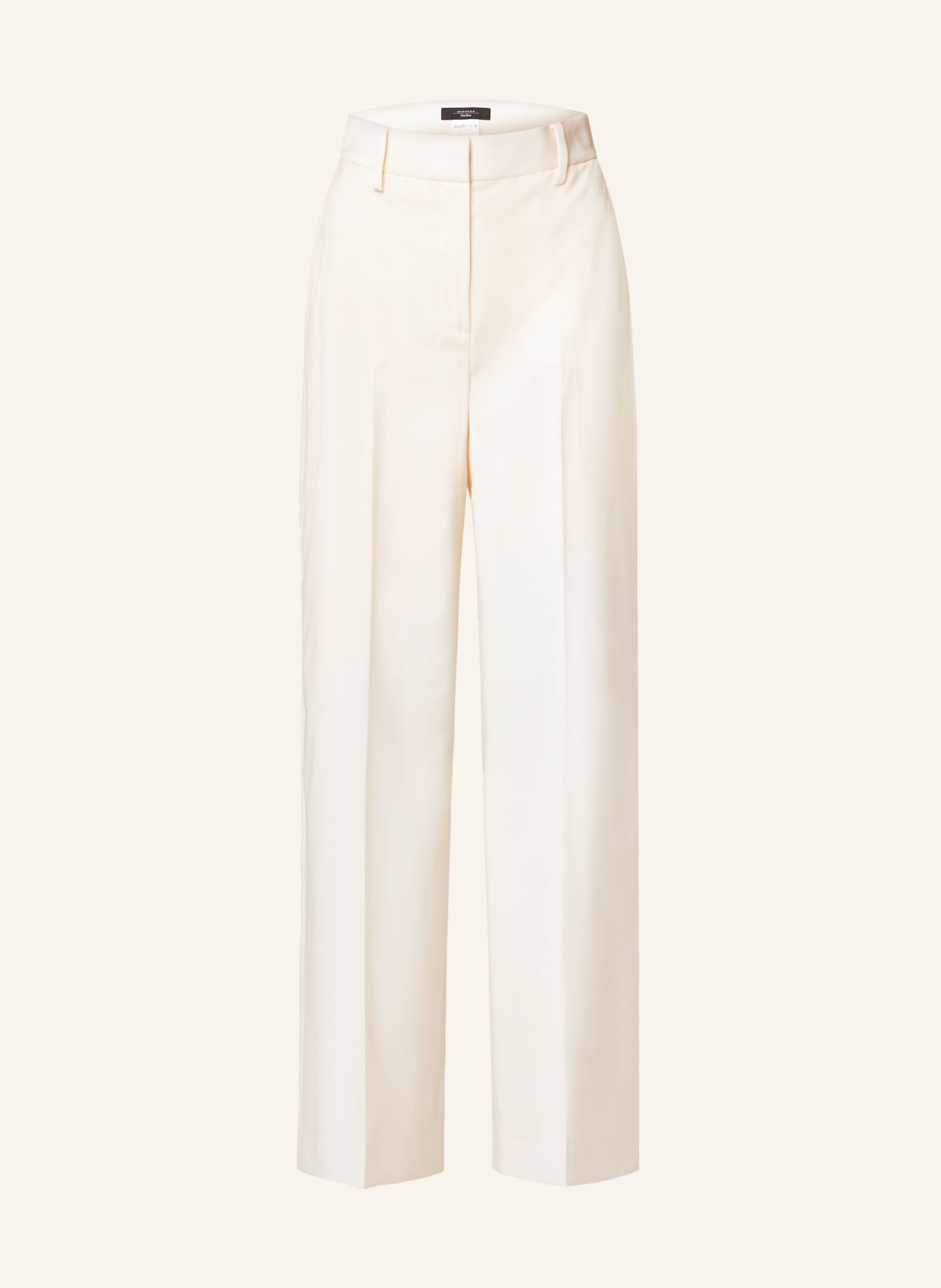 WEEKEND Max Mara Wide leg trousers VERDUN, Color: CREAM (Image 1)