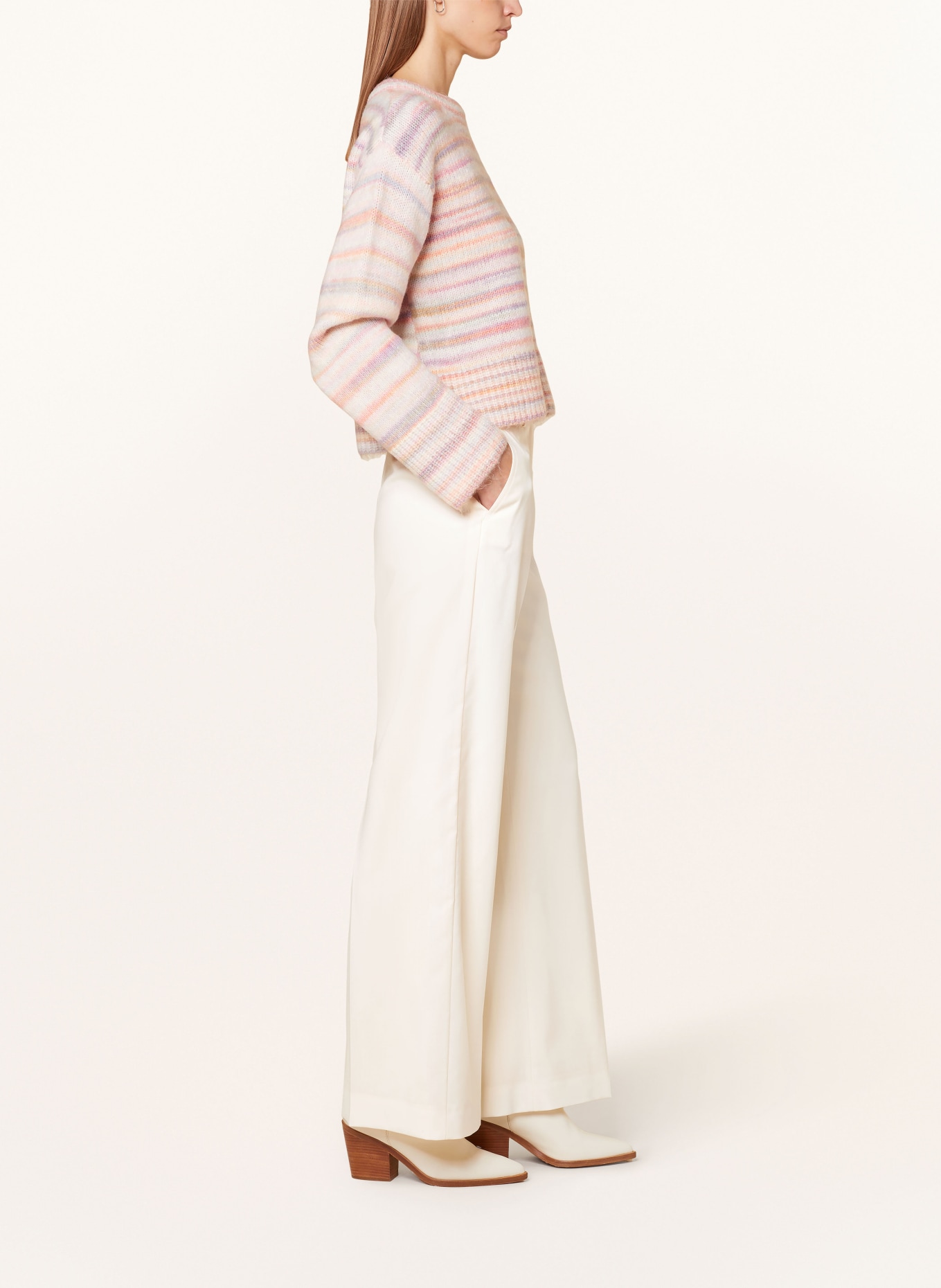 WEEKEND Max Mara Wide leg trousers VERDUN, Color: CREAM (Image 4)