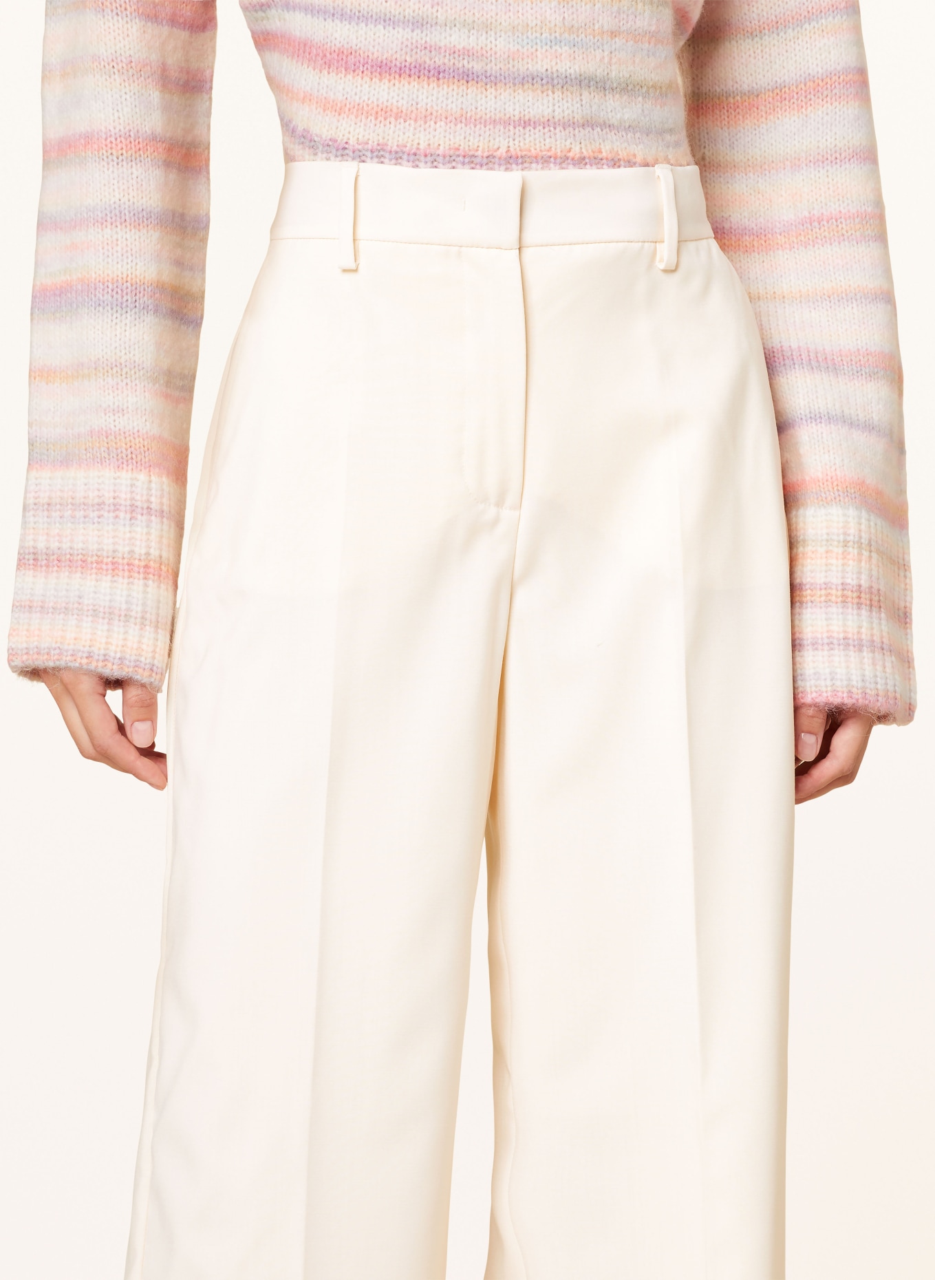 WEEKEND Max Mara Wide leg trousers VERDUN, Color: CREAM (Image 5)