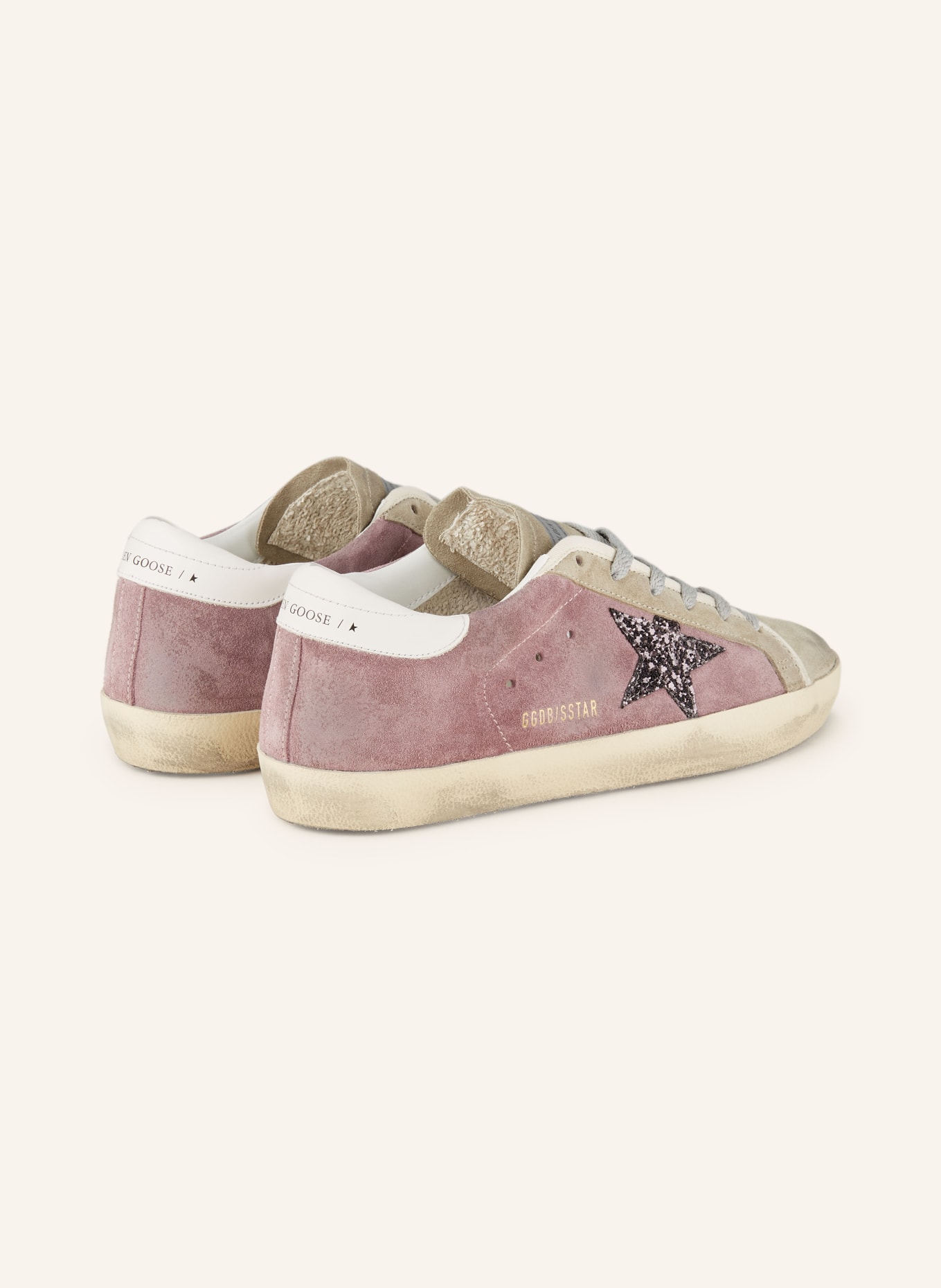 GOLDEN GOOSE Sneaker SUPER-STAR: LILA / GRAU