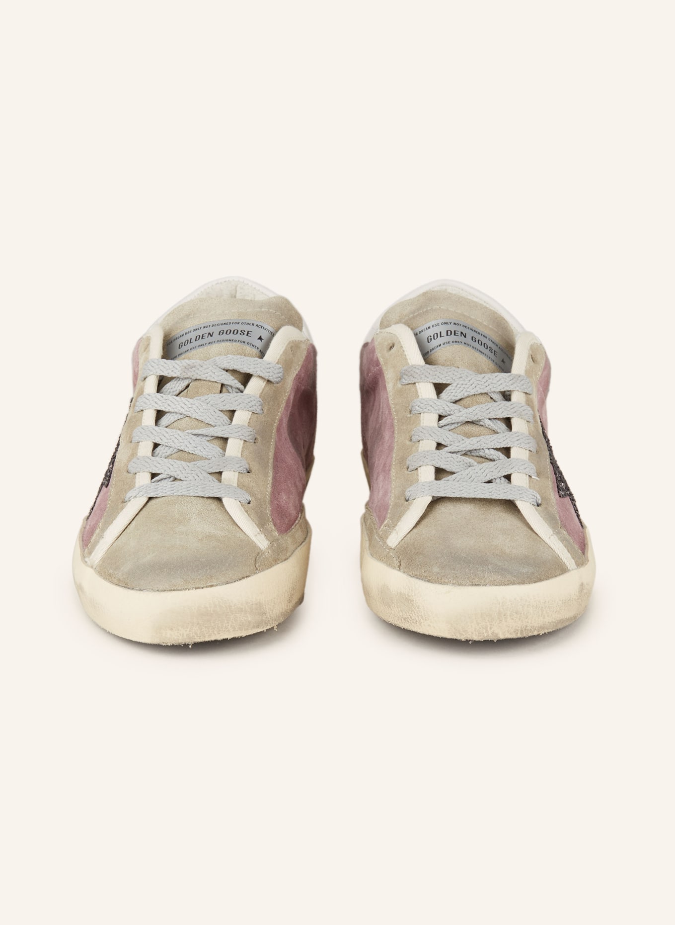 GOLDEN GOOSE Sneaker SUPER-STAR: LILA / GRAU