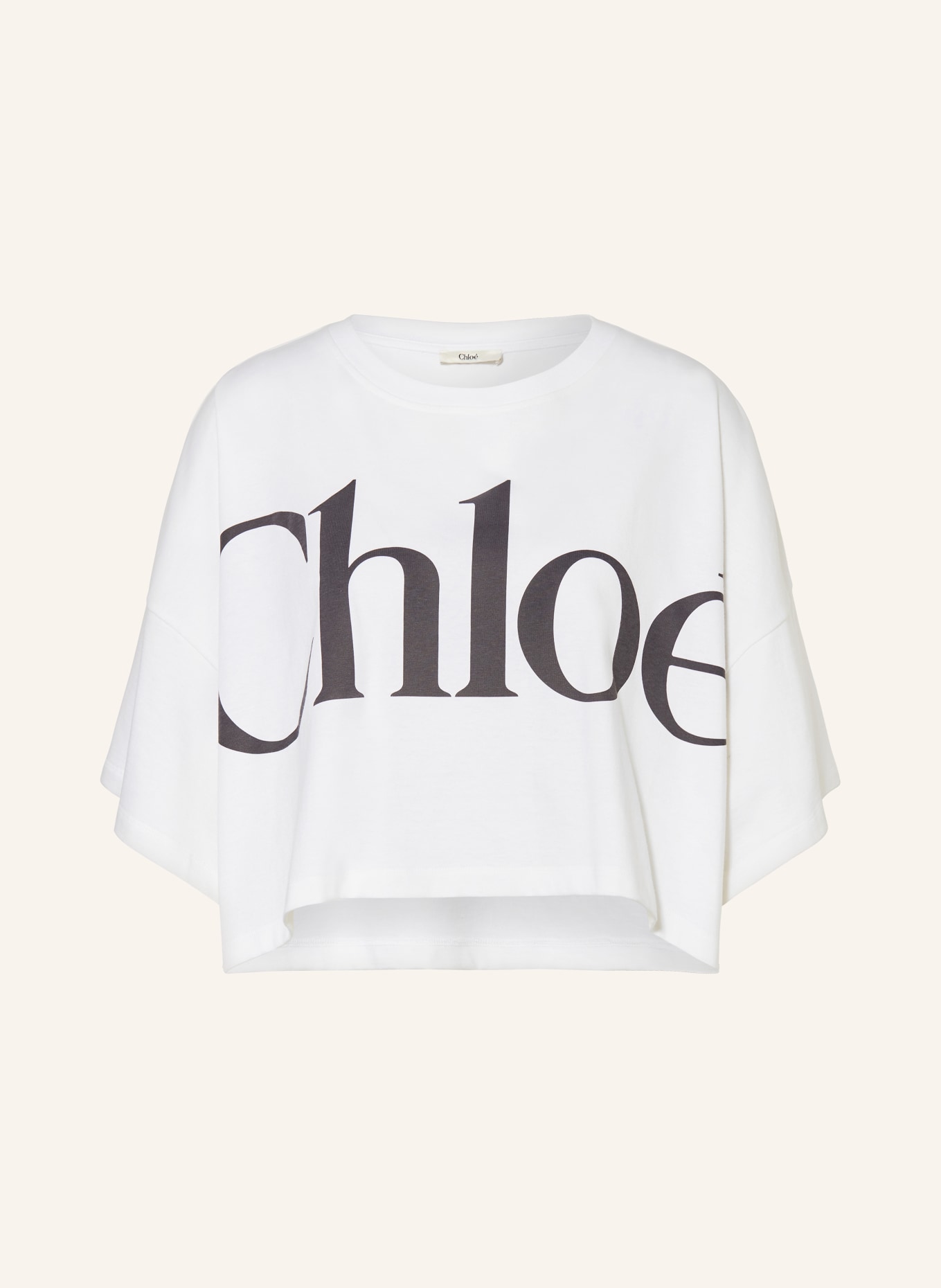 Chloé Cropped-Shirt: ECRU