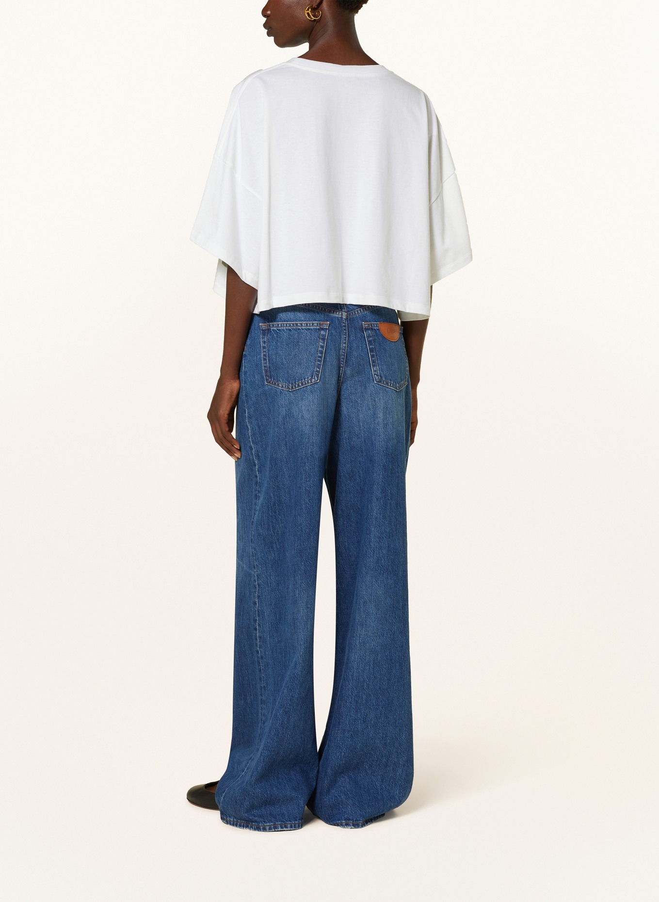 Chloé Cropped-Shirt: ECRU