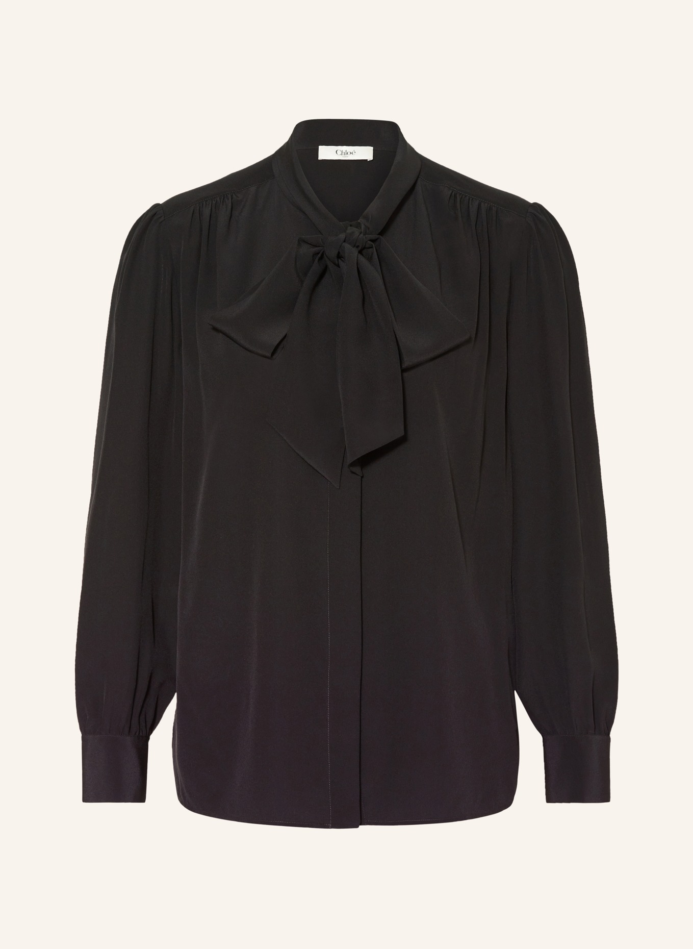 Schluppenbluse schwarz seide Clearance