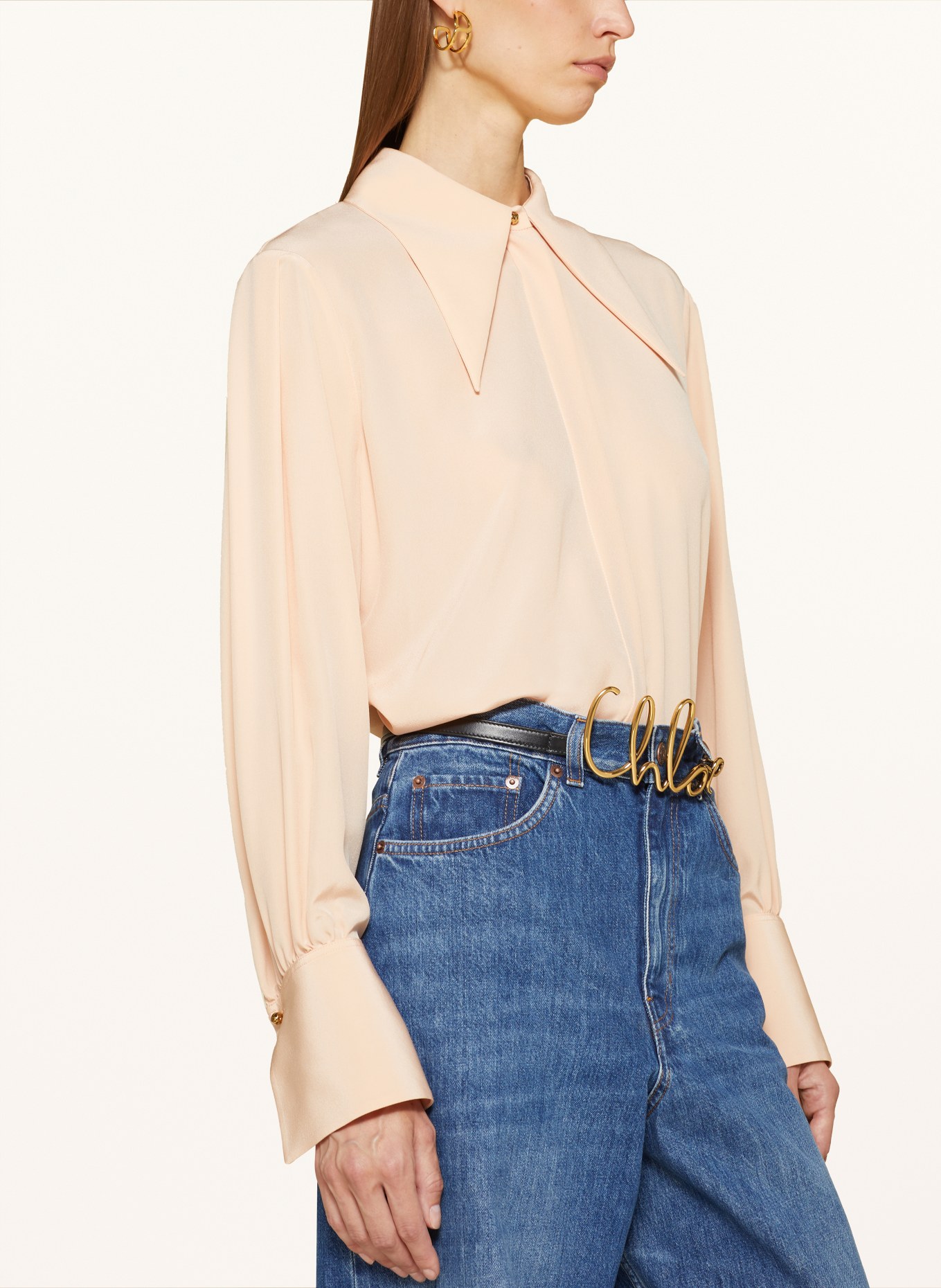 Chloé Silk blouse: LIGHT ORANGE