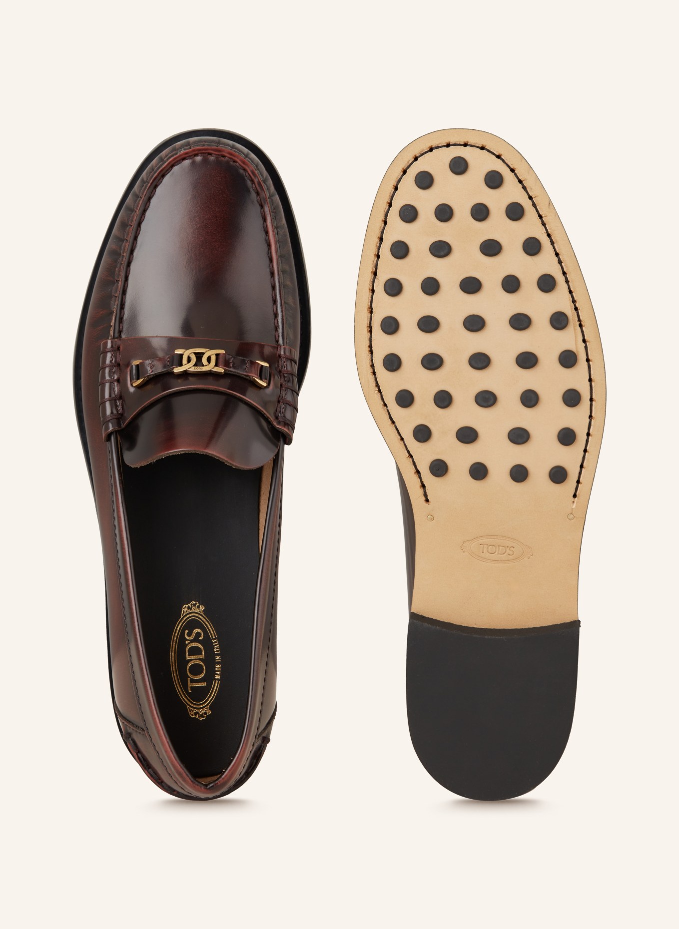 TOD'S Loafer: DUNKELROT