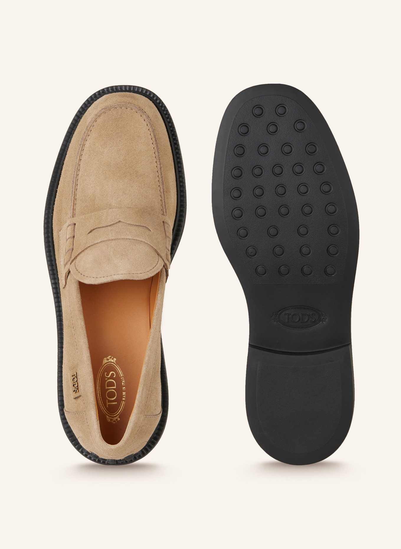 TOD'S Penny loafers: BEŻOWY