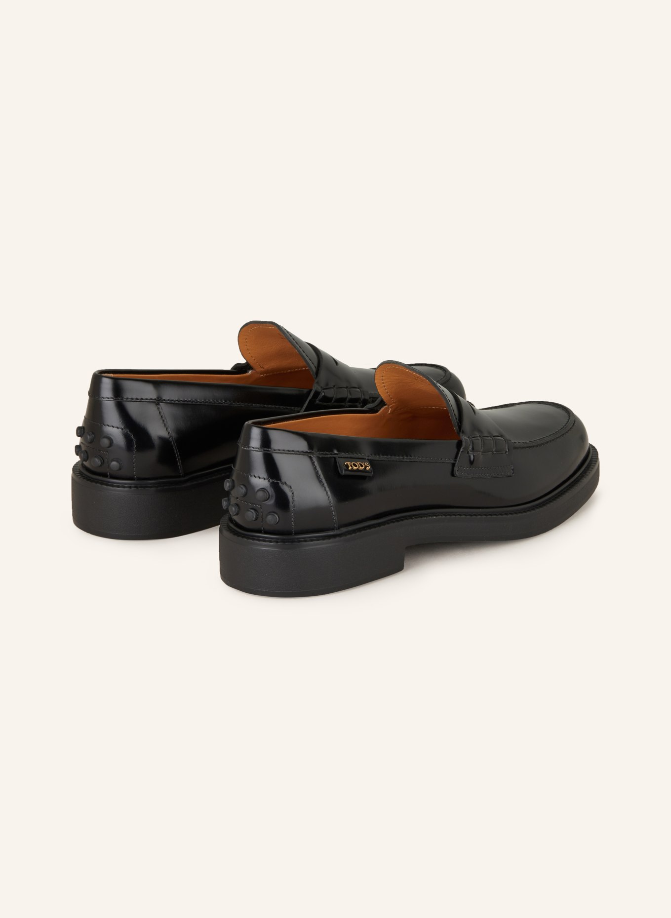 TOD'S Penny-Loafer GOMMA: SCHWARZ