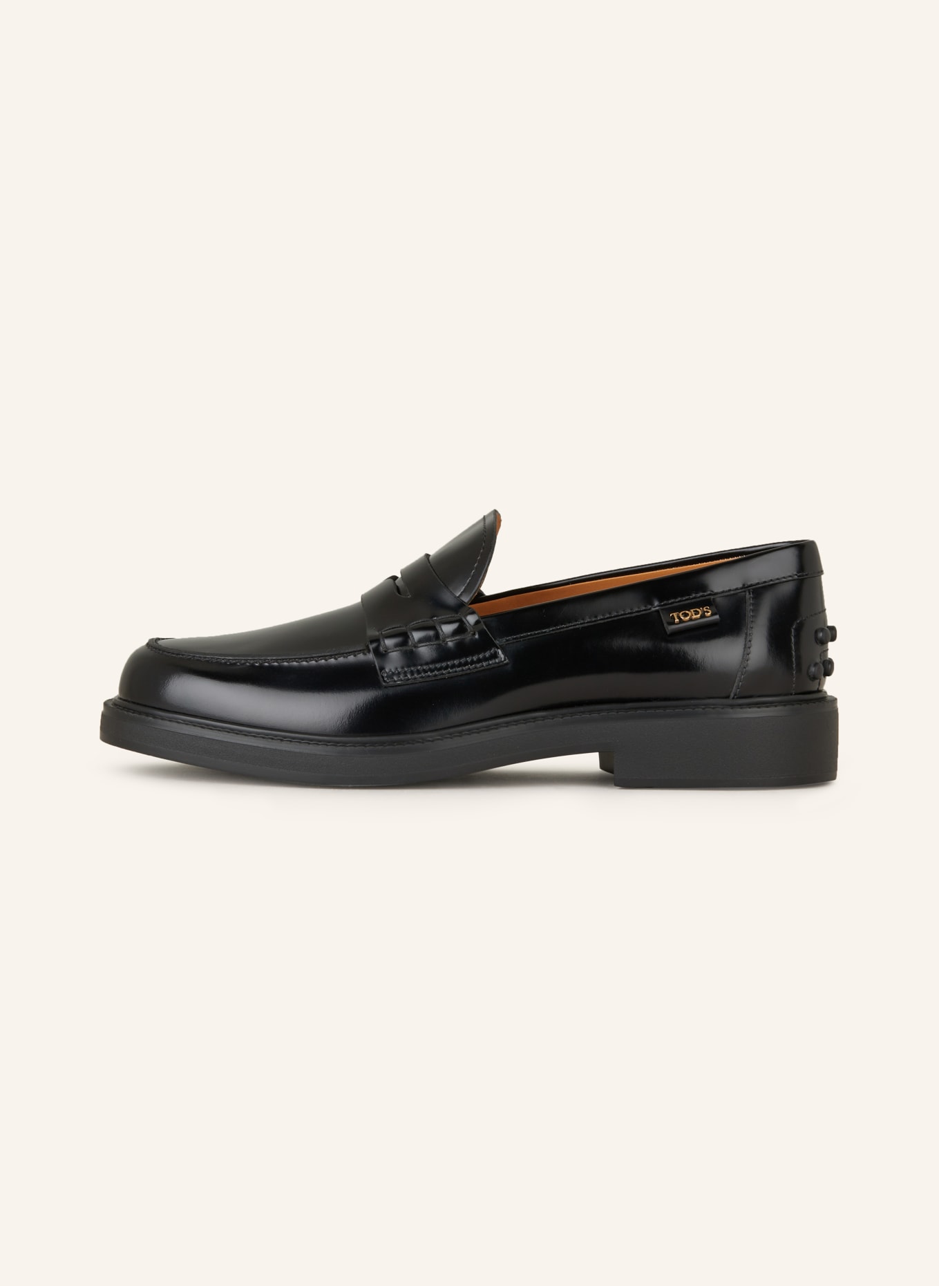TOD'S Penny-Loafer GOMMA: SCHWARZ