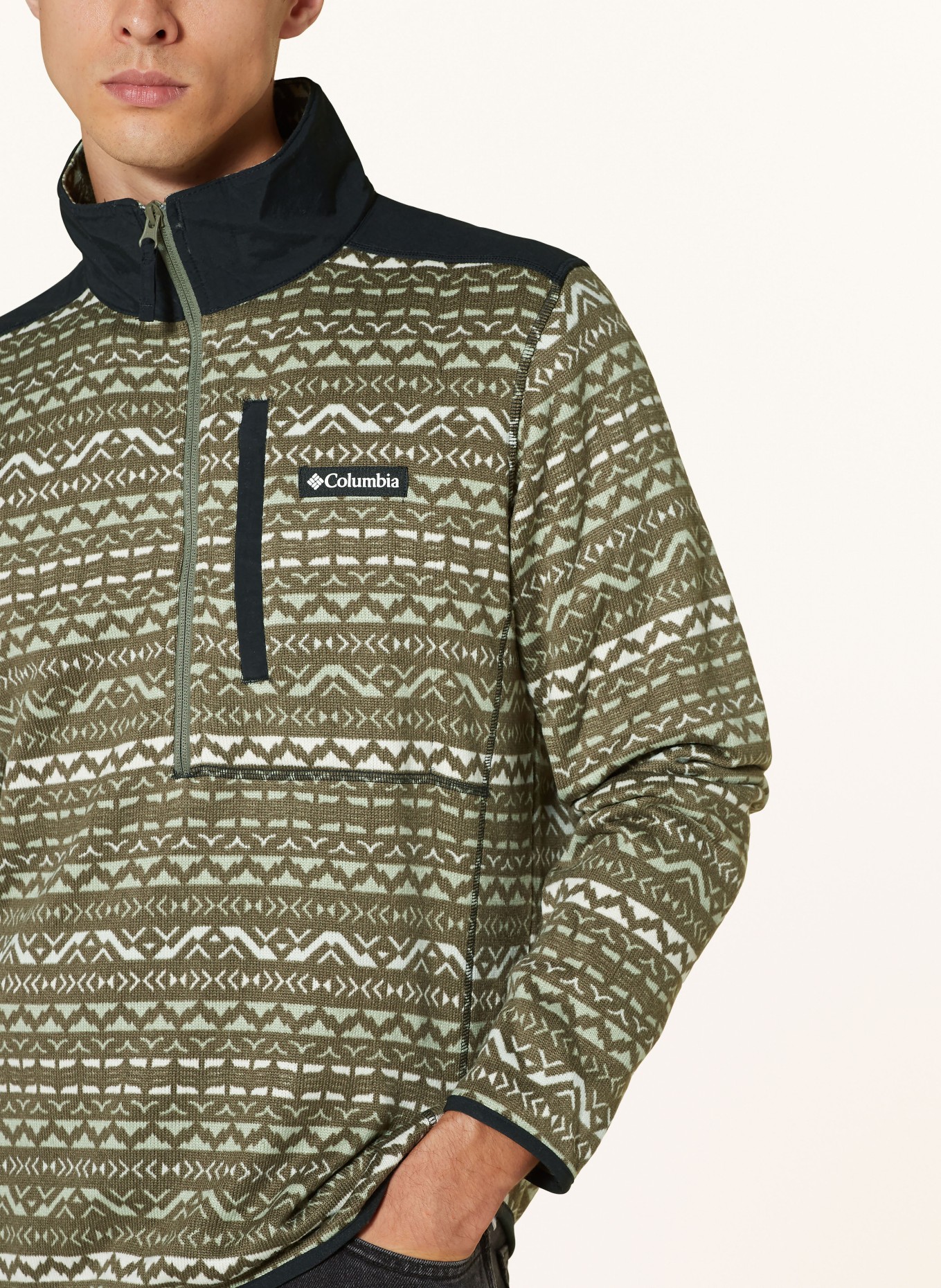 Columbia Bunda Midlayer SWEATER WEATHER™ II: KHAKI/ MÁTOVÁ/ ČERNÁ