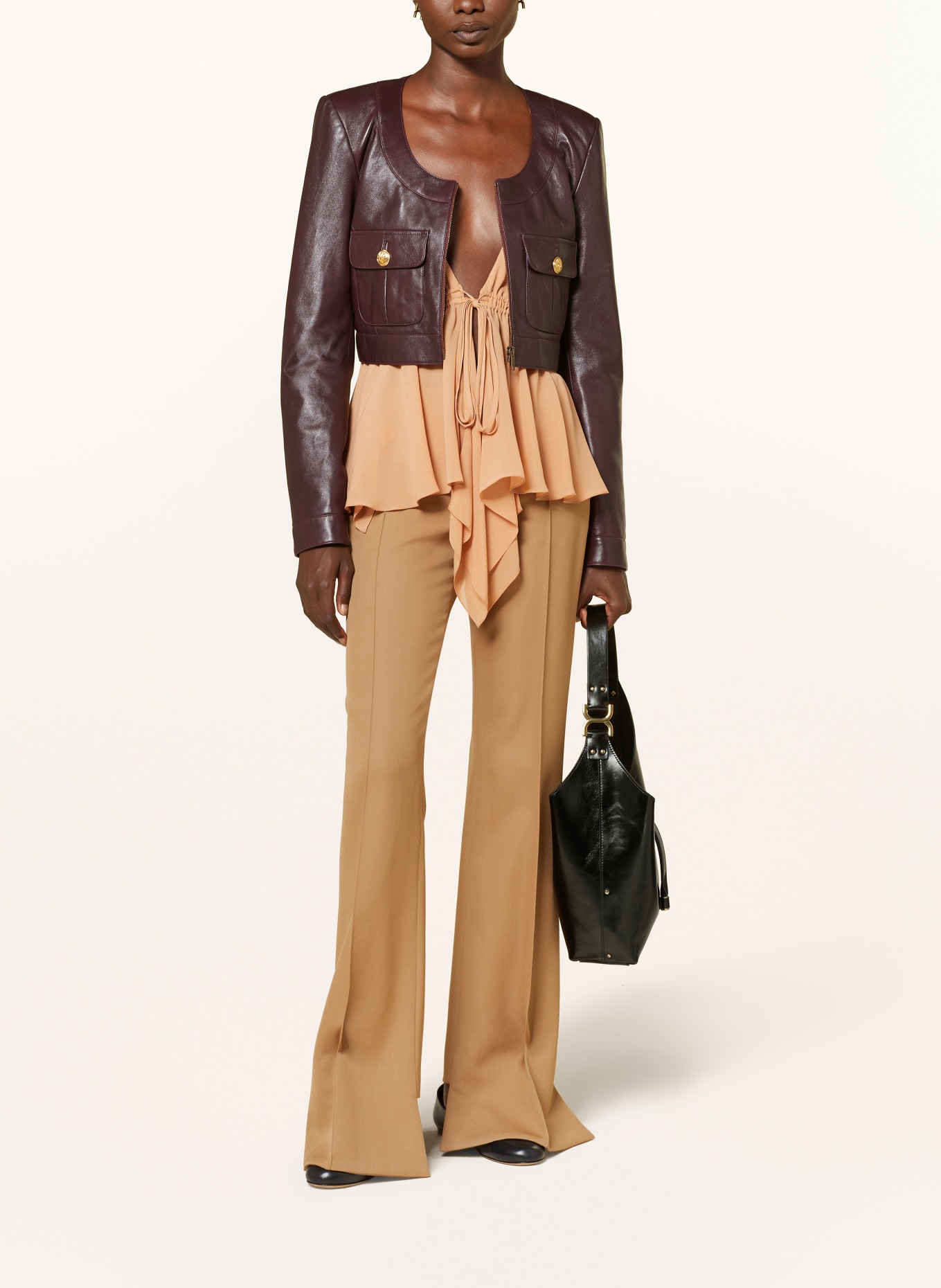 Chloé Hobo bag MARCIE with rivets: BLACK