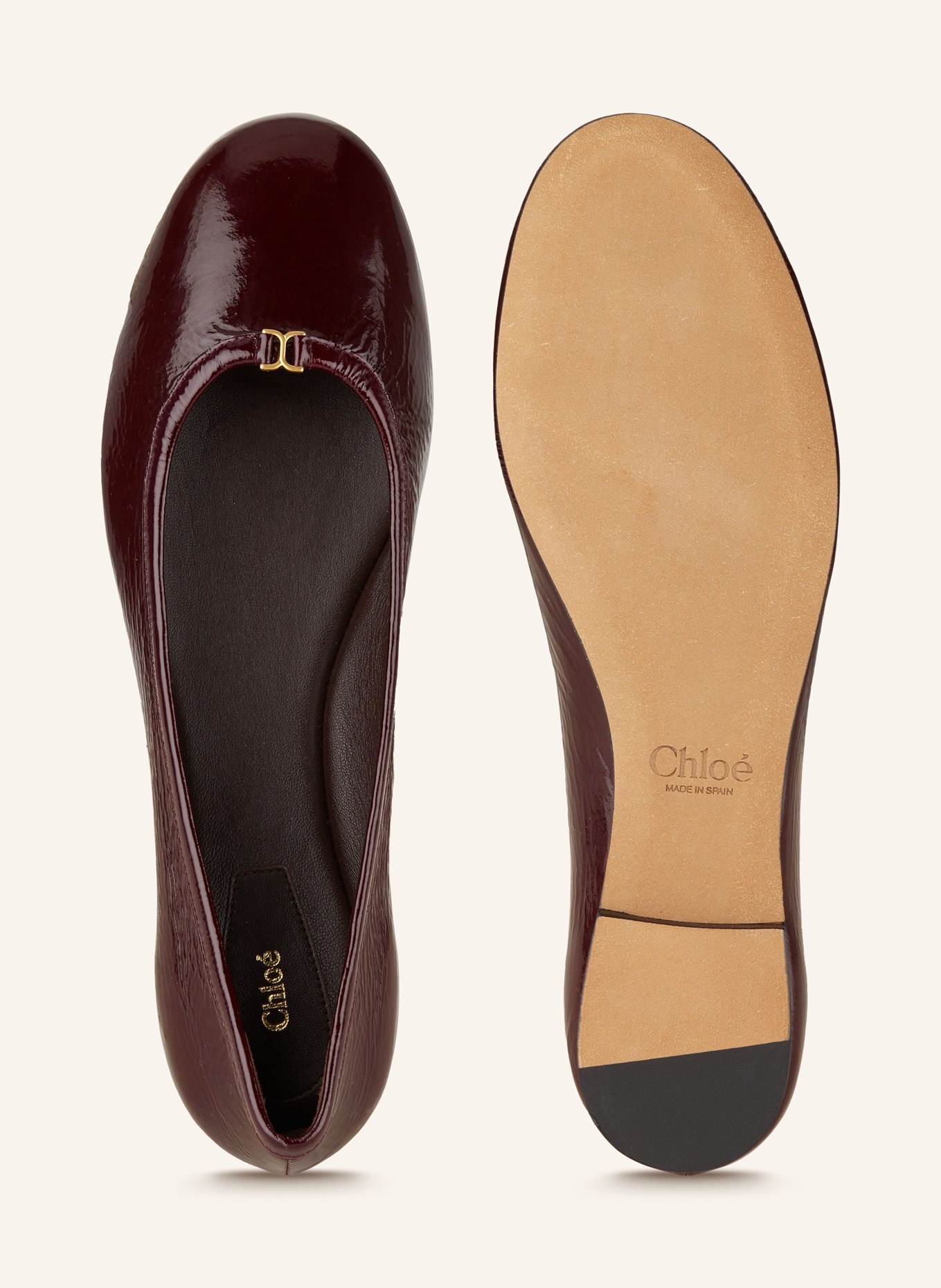 Chloé Lack-Ballerinas MARCIE, Farbe: 620 PLUM PURPEL (Bild 5)