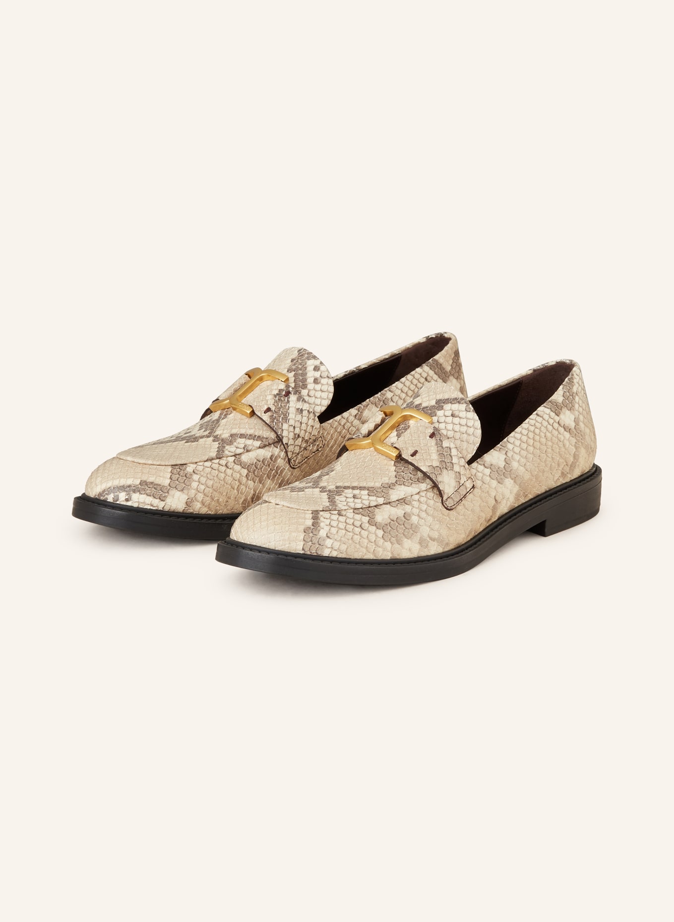 Chloe Loafers MARCIE in gray light gray cream