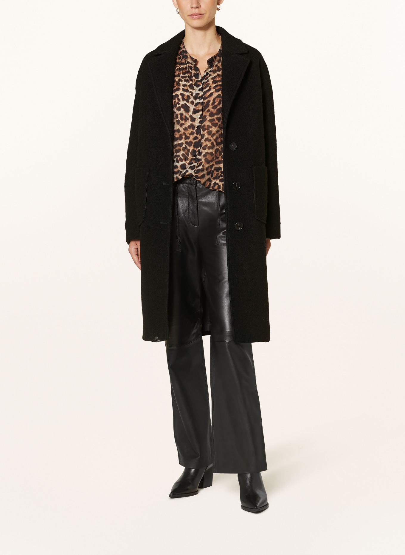 darling harbour Wollmantel: SCHWARZ