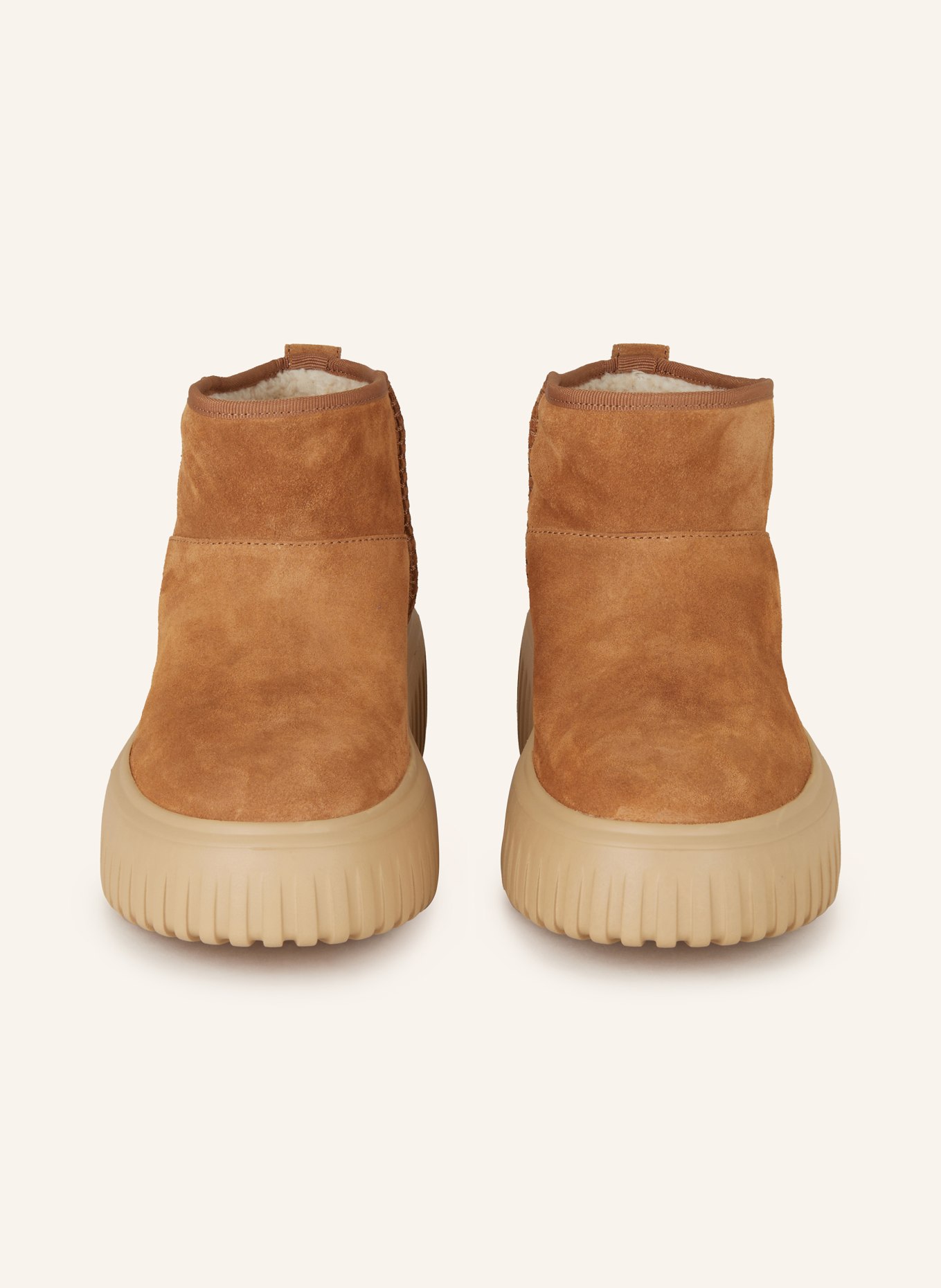 HOGAN Plateau-Boots H-STRIPES: BRAUN