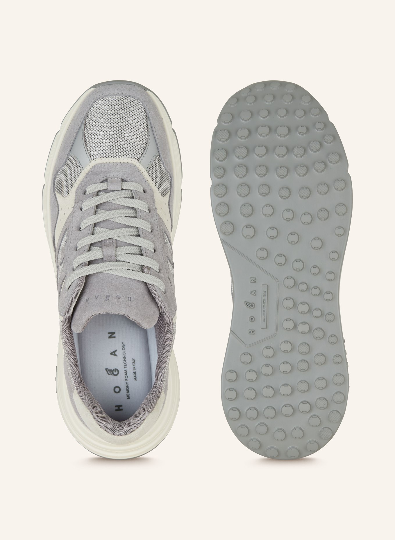 HOGAN Sneaker ALLACCIATO, Farbe: GRAU/ ECRU/ CREME (Bild 5)