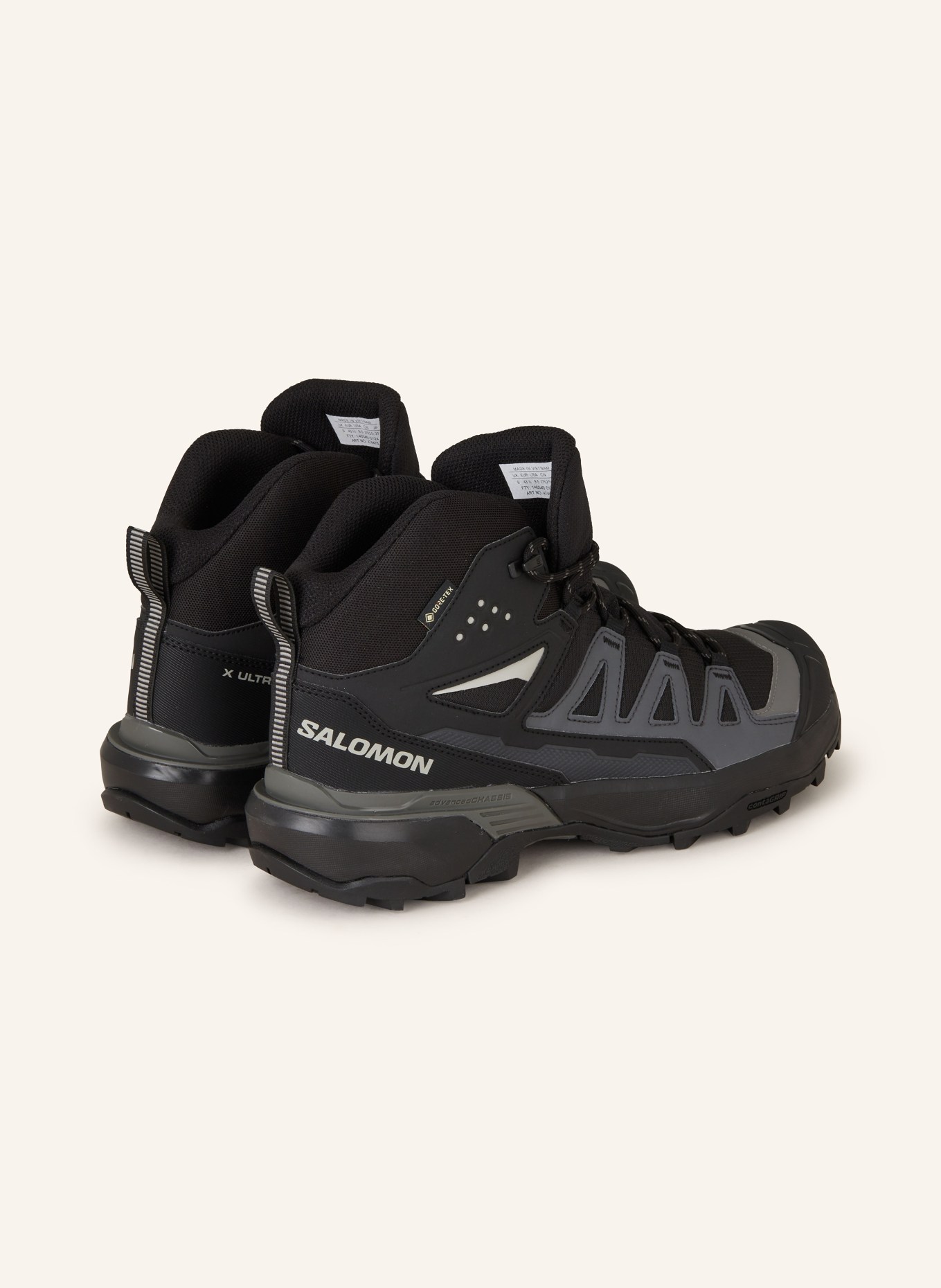 SALOMON Trekking shoes X ULTRA 360 MID GTX, Color: BLACK (Image 2)