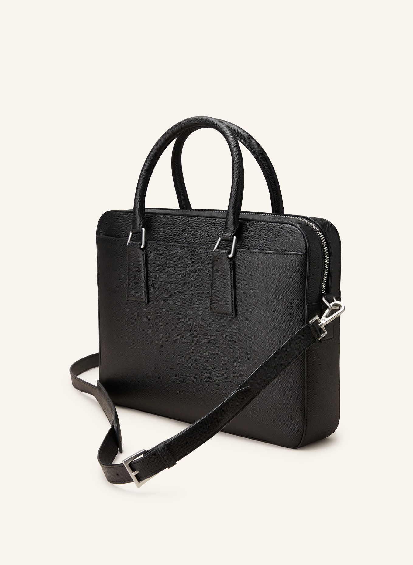 SANDRO Laptop Tasche in schwarz
