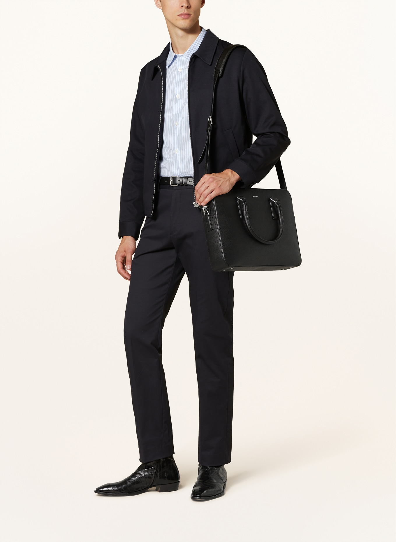 SANDRO Laptop-Tasche: SCHWARZ