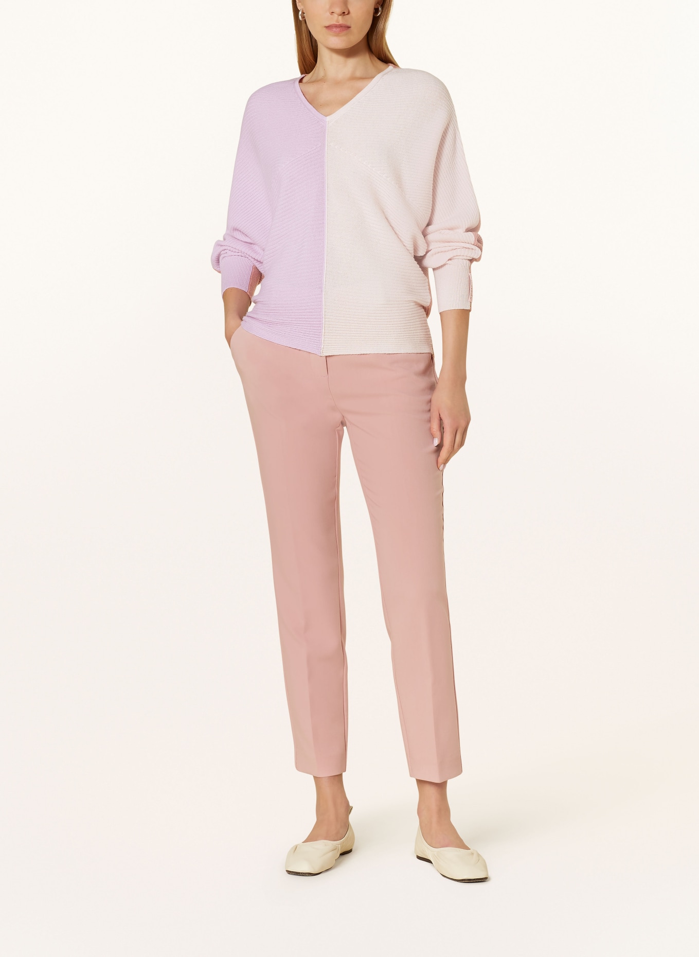 SPORTALM Pullover: HELLLILA / NUDE / HELLROT