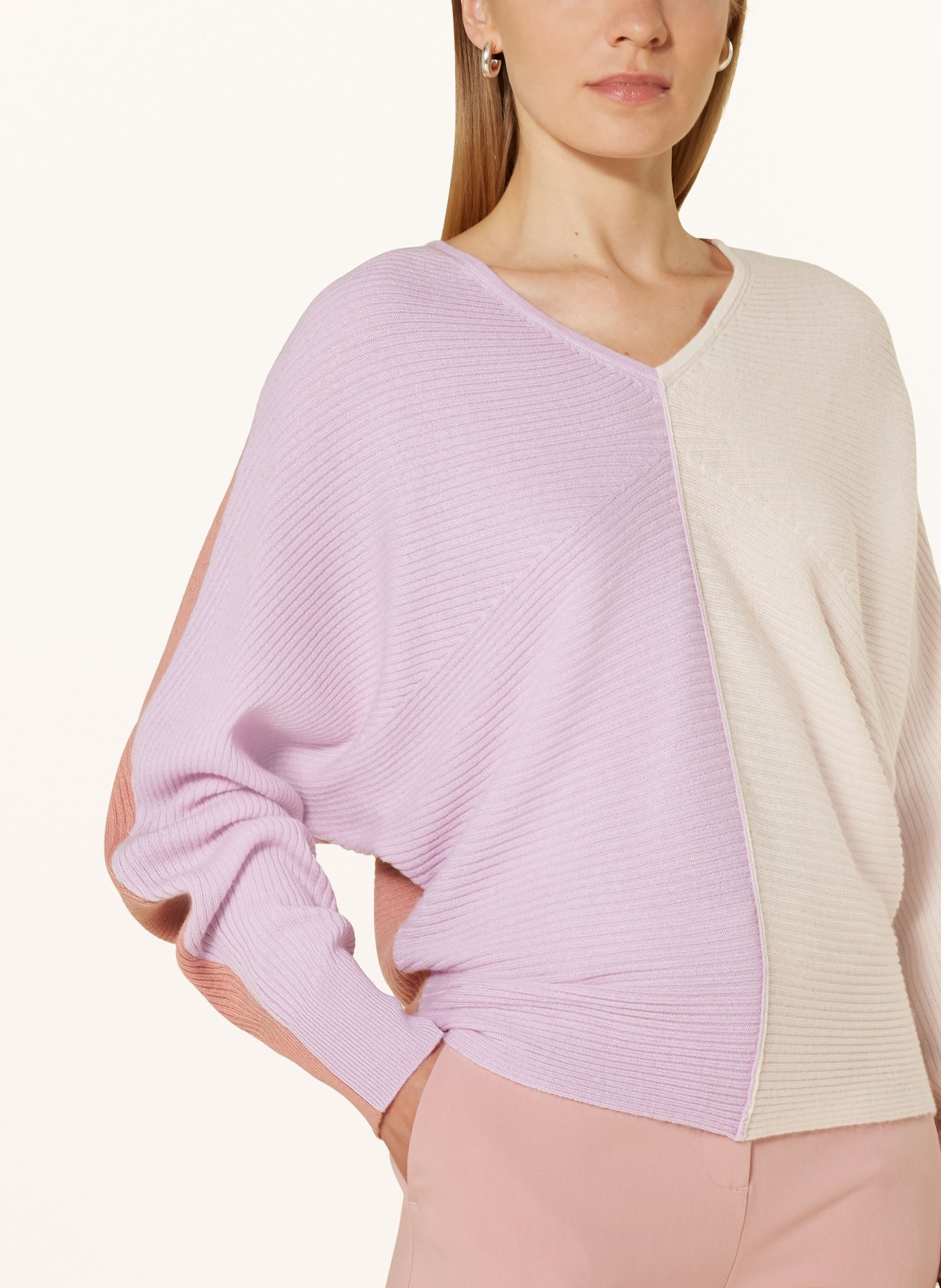 SPORTALM Pullover: HELLLILA / NUDE / HELLROT