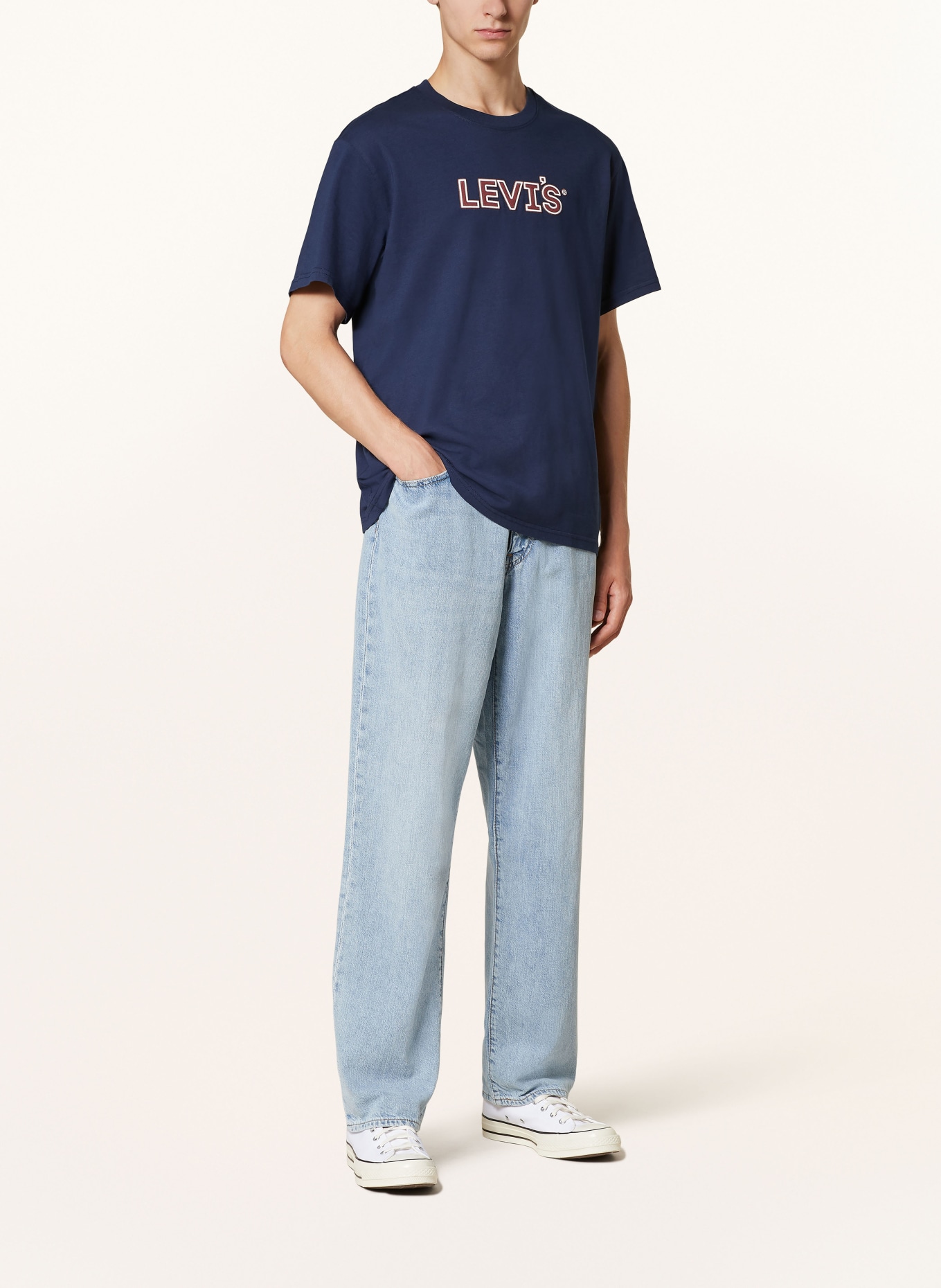 Levi's® T-shirt, Color: DARK BLUE/ BROWN (Image 2)