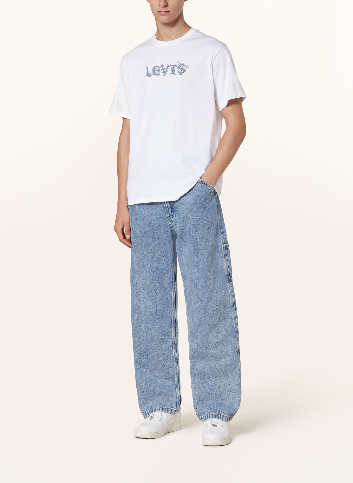 Levi's® T-Shirt, Farbe: WEISS/ BLAUGRAU (Bild 2)