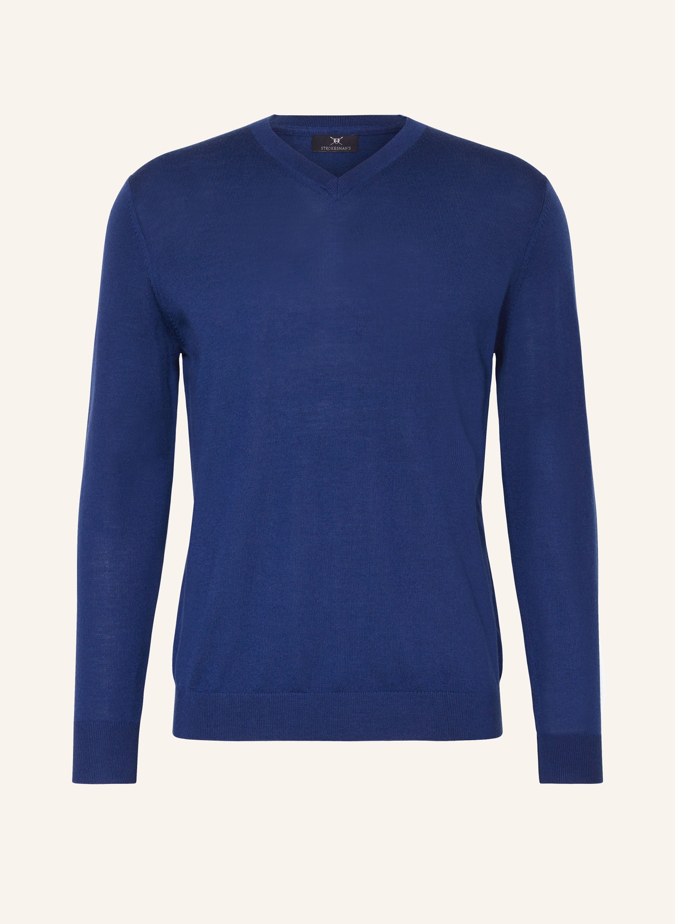 STROKESMAN'S Pullover aus Merinowolle: BLAU